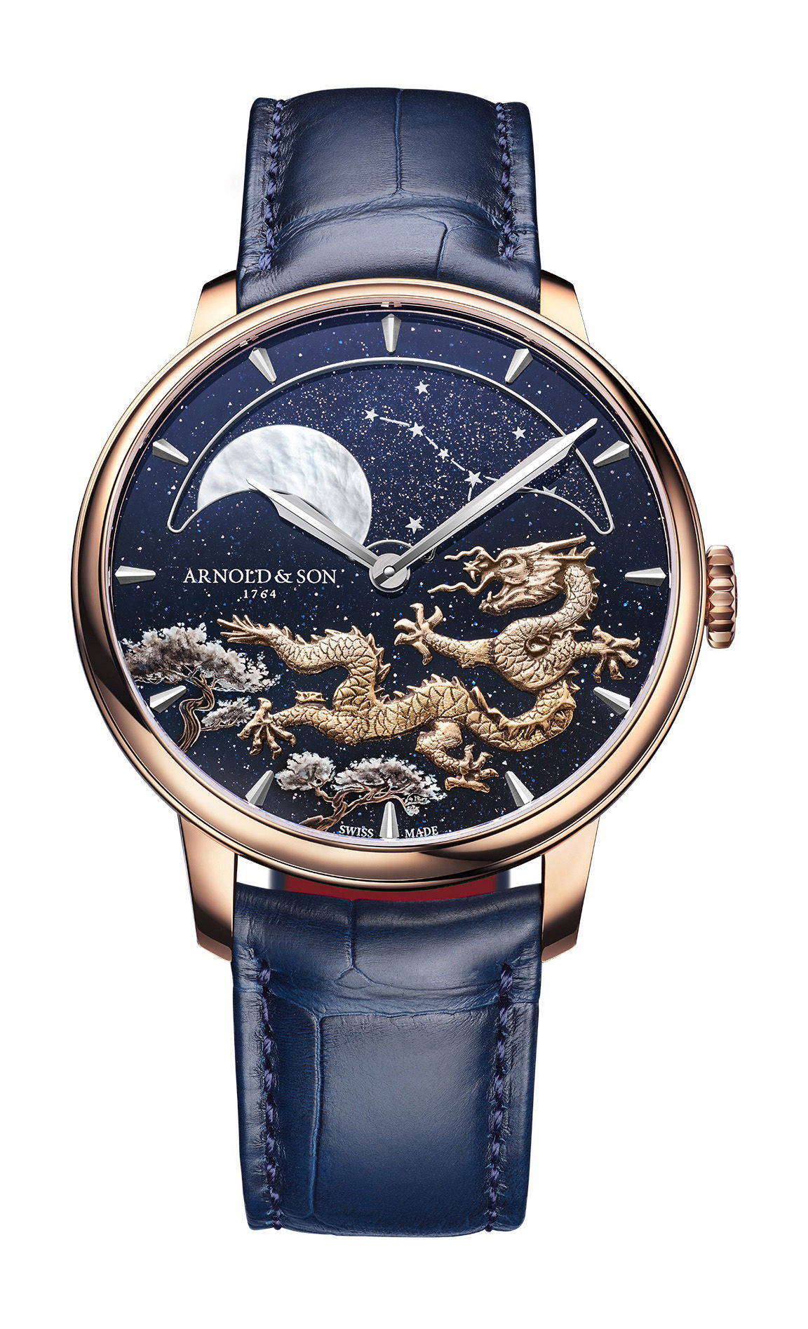 Arnold & Son Perpetual Moon 41.5 Red Gold “Year of the Dragon” watch