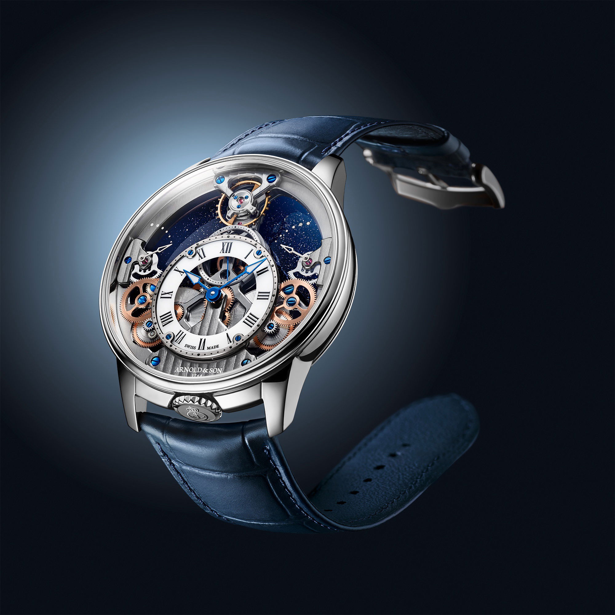 Arnold & Son Time Pyramid 42.5 Platinum - View 2