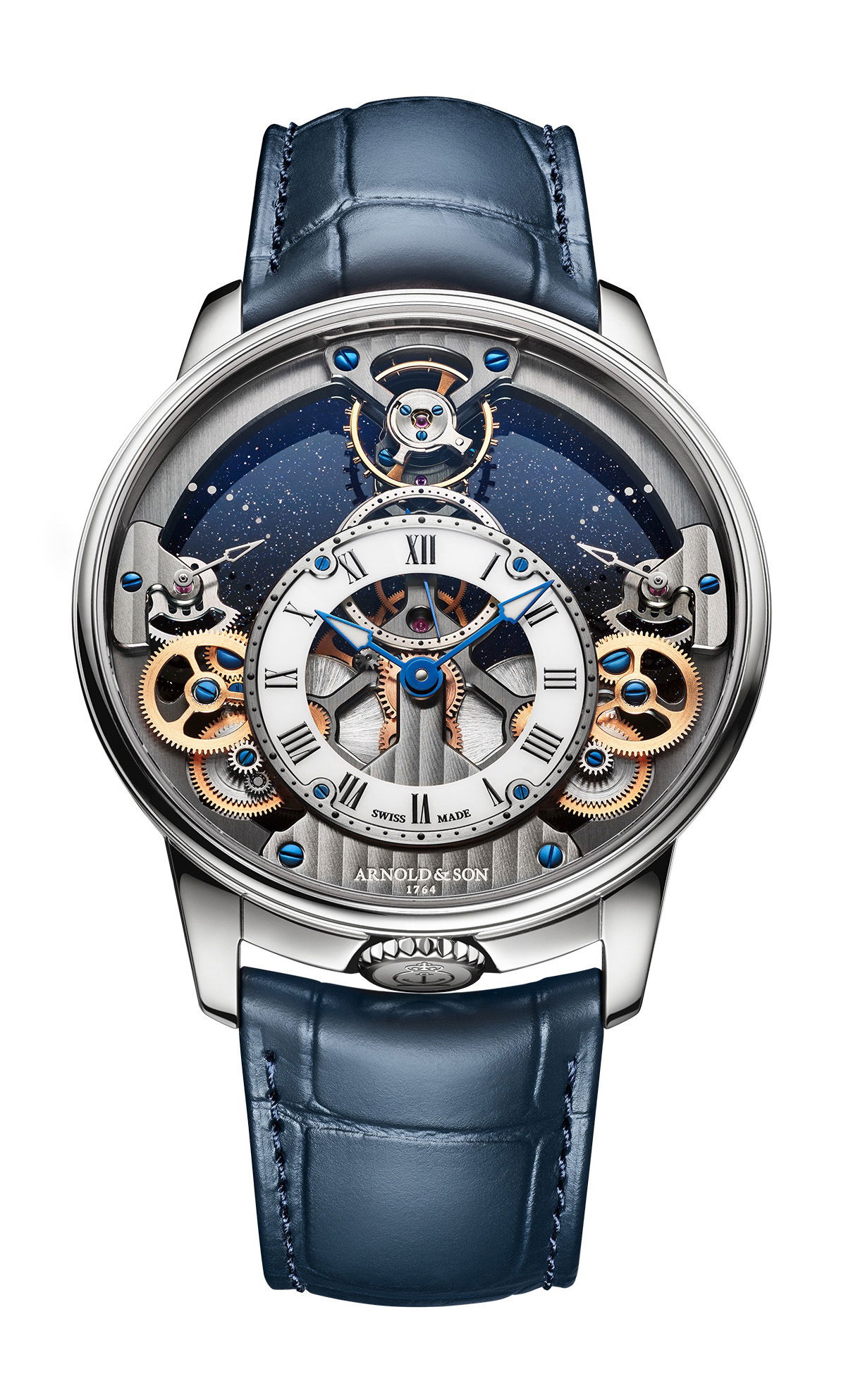 Arnold & Son Time Pyramid 42.5 Platinum watch