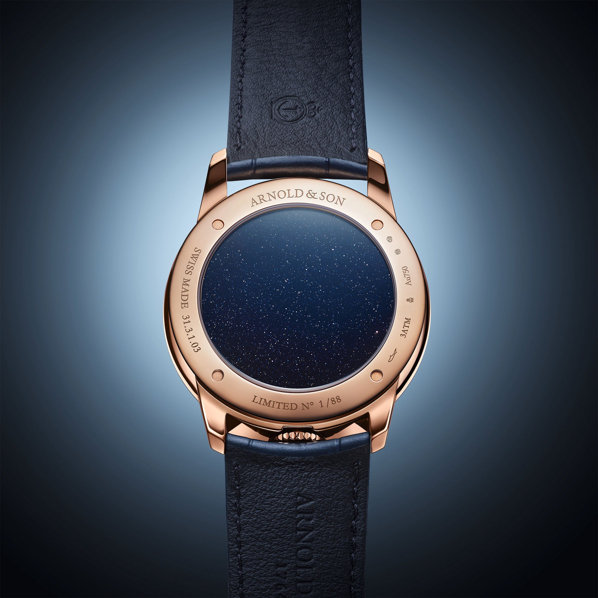 Arnold & Son Time Pyramid 42.5 Red Gold - View 2