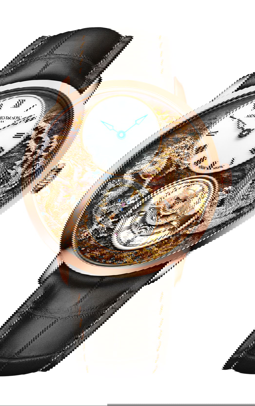 Arnold & Son Ultrathin Tourbillon Dragon & Phoenix Bronzite watch
