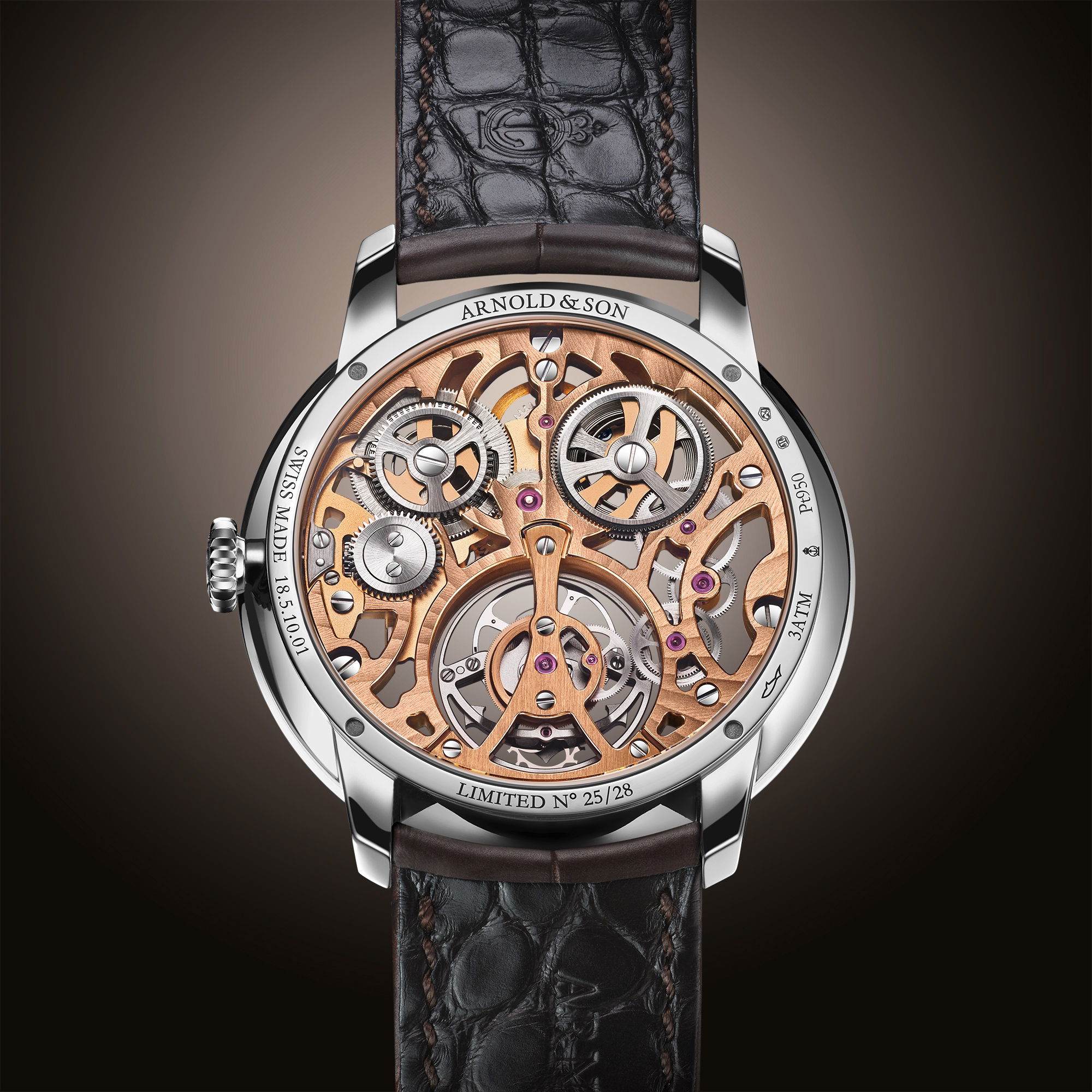Arnold & Son Ultrathin Tourbillon Skeleton Platinum - View 2