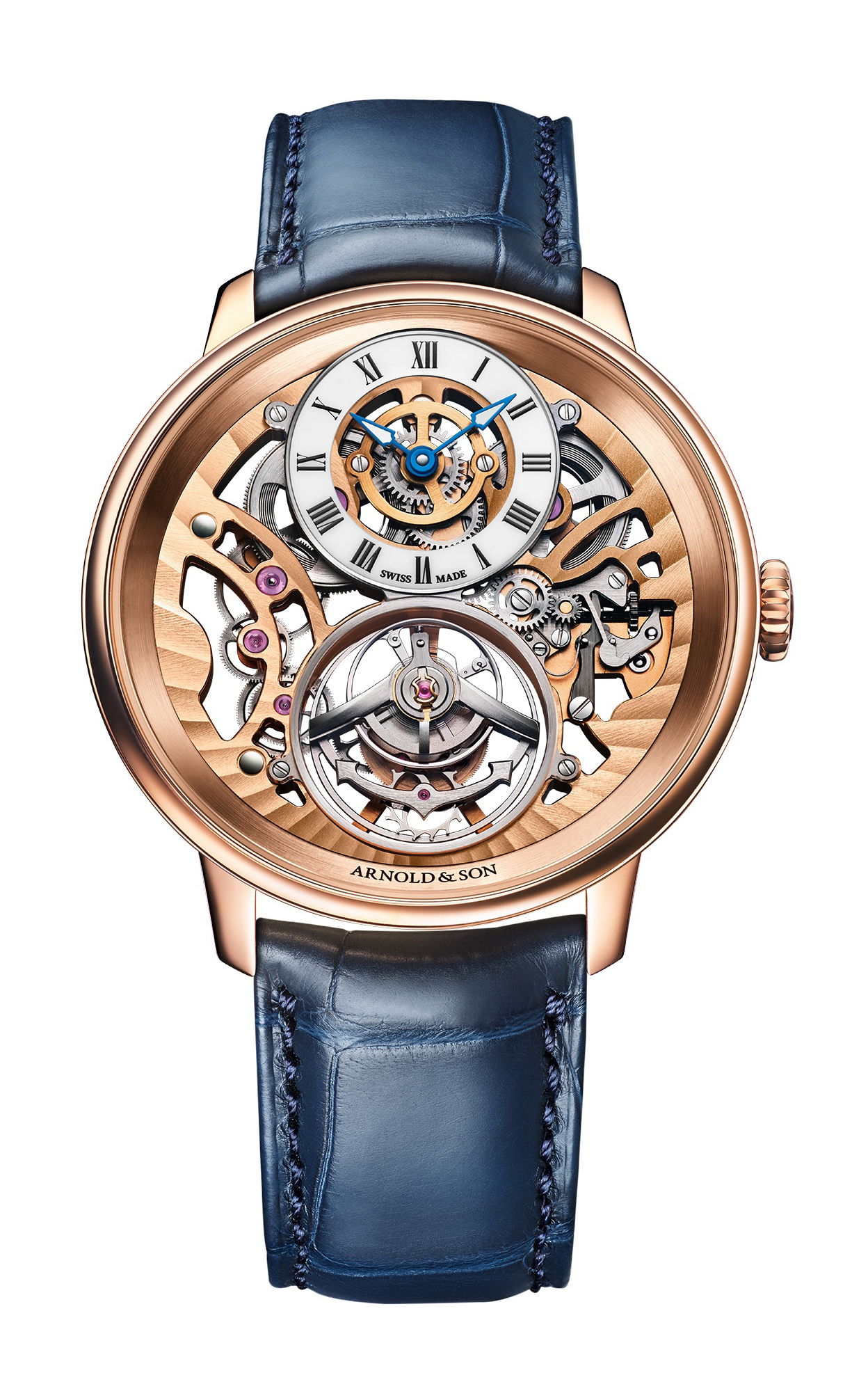 Arnold & Son Ultrathin Tourbillon Skeleton Red Gold watch