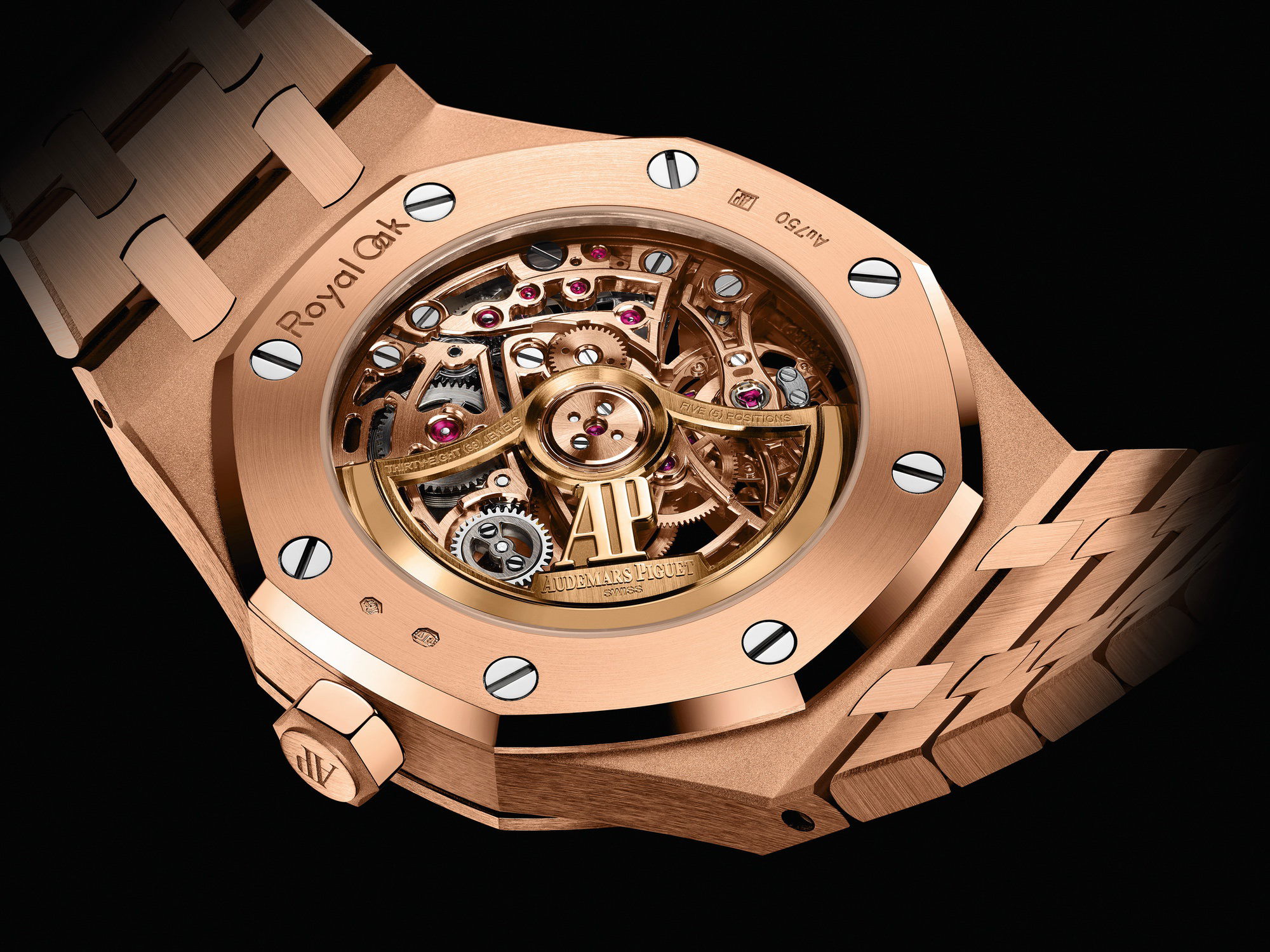 Audemars Piguet Royal Oak Frosted Gold Double Balance Wheel Openworked - View 2