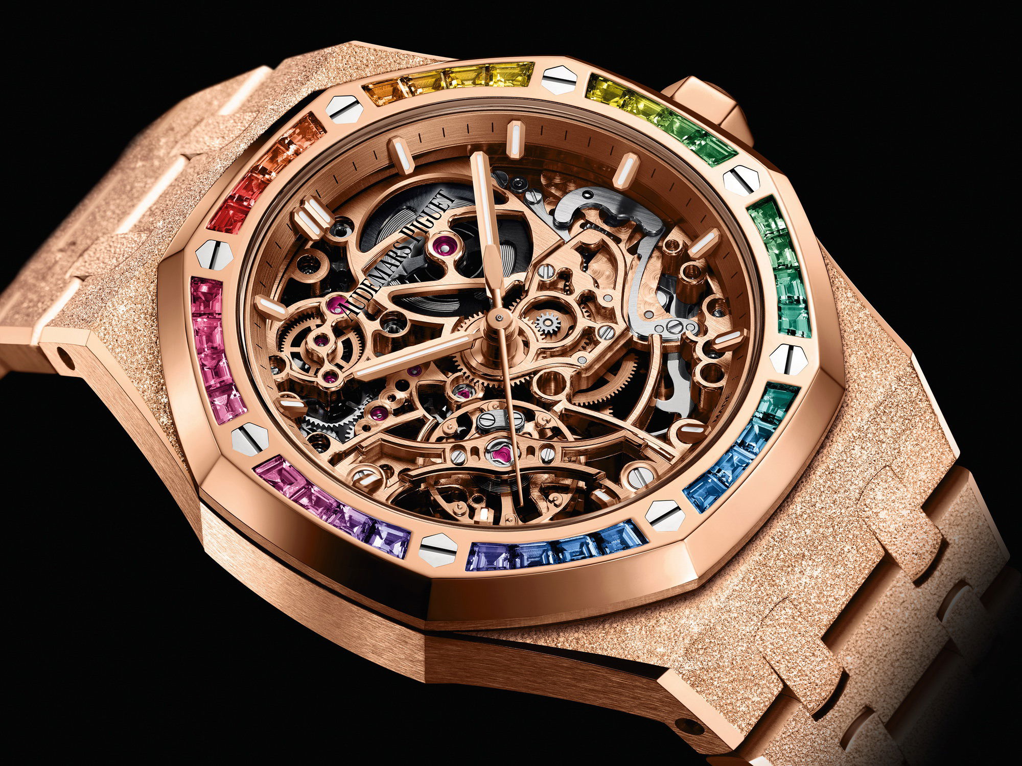 Audemars Piguet Royal Oak Frosted Gold Double Balance Wheel Openworked - View 3