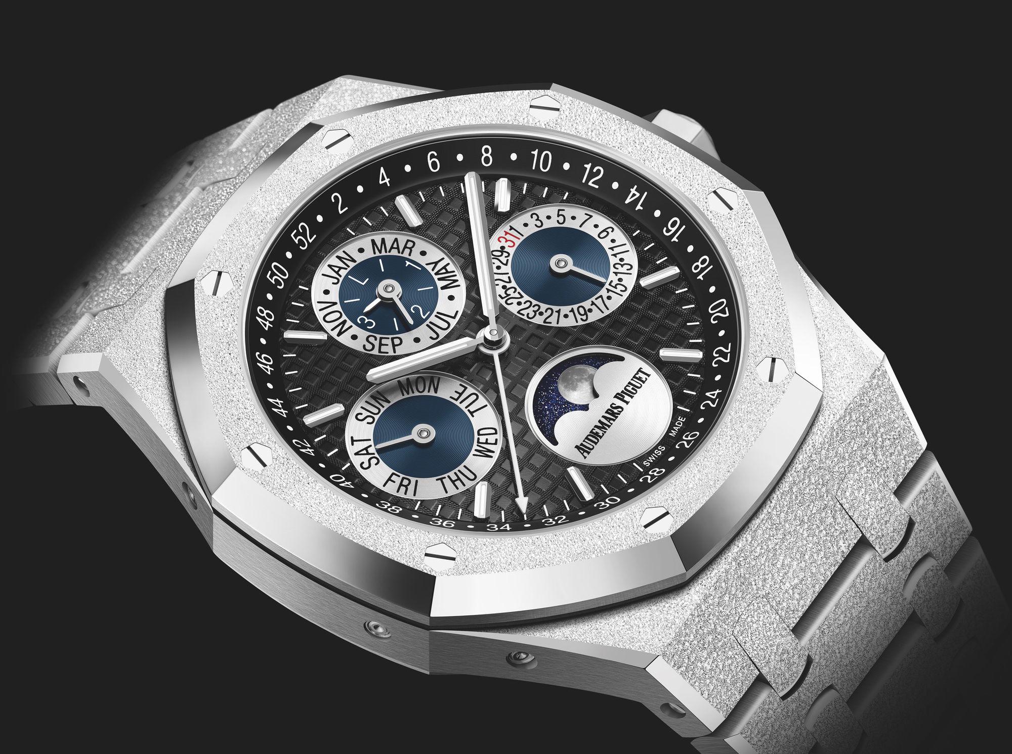 Audemars Piguet Royal Oak Frosted Gold Perpetual Calendar - View 2