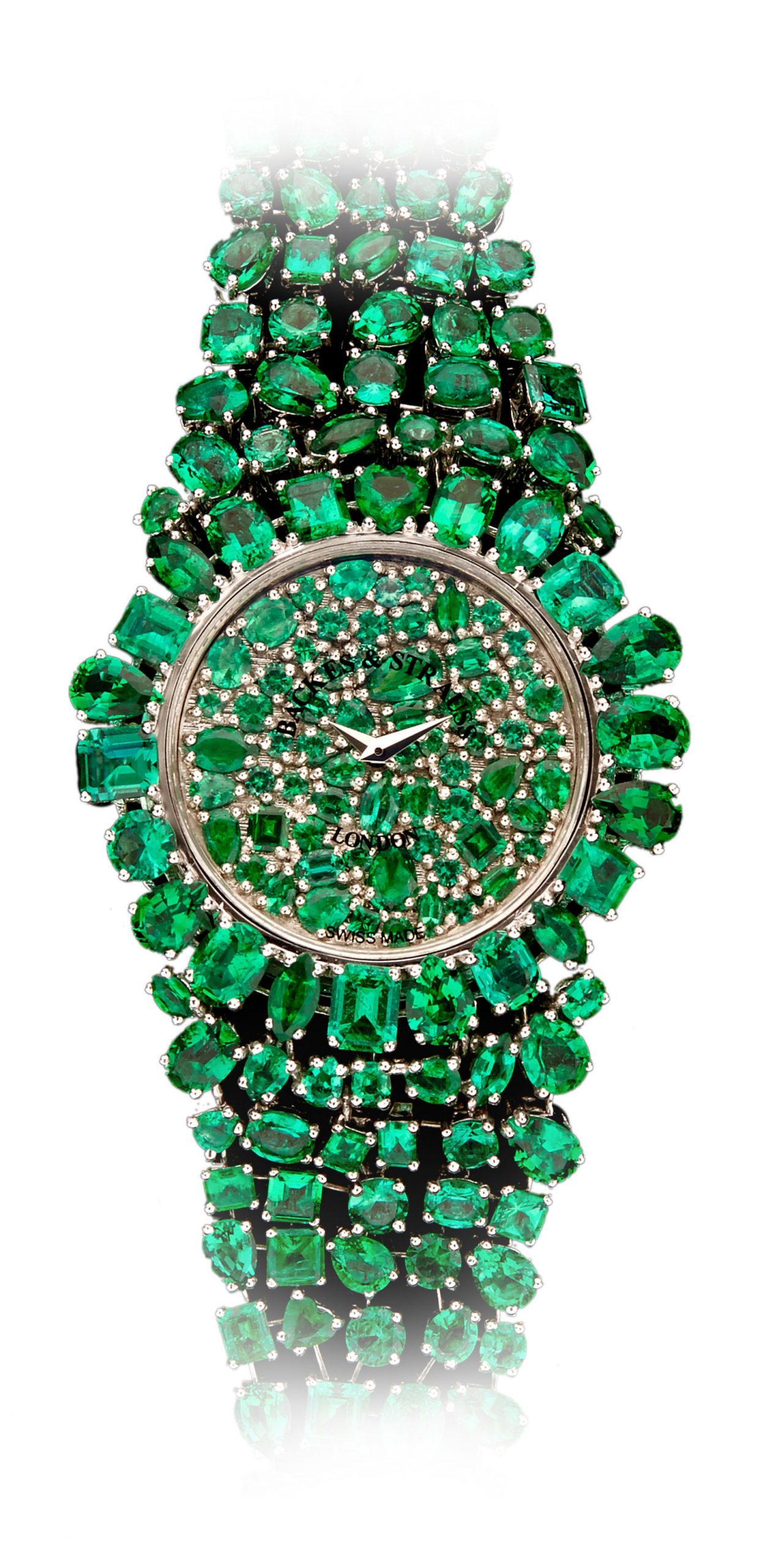 Backes & Strauss Piccadilly Princess Royal Emerald Green watch