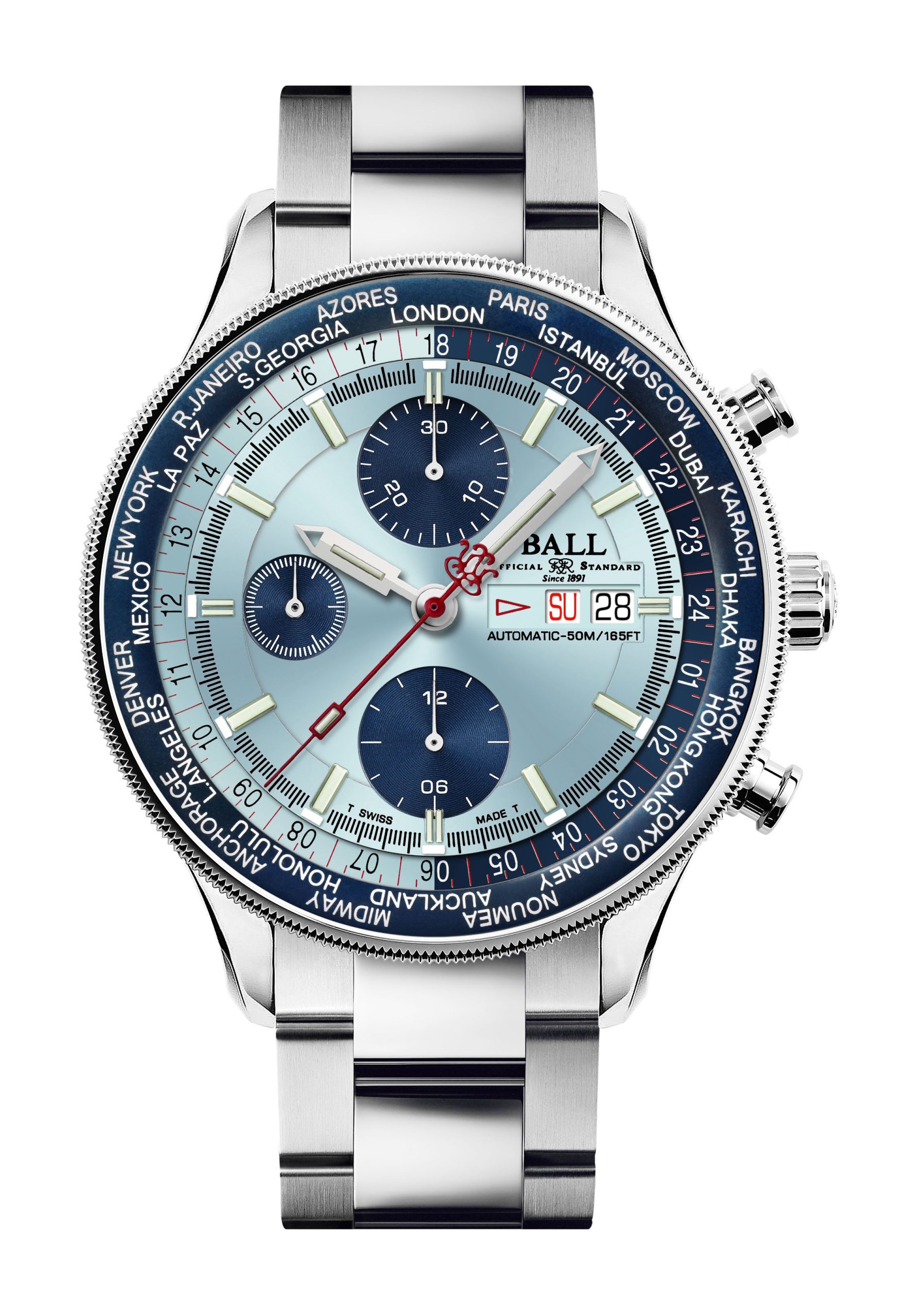 BALL Engineer II Navigator World Time Chronograph watch
