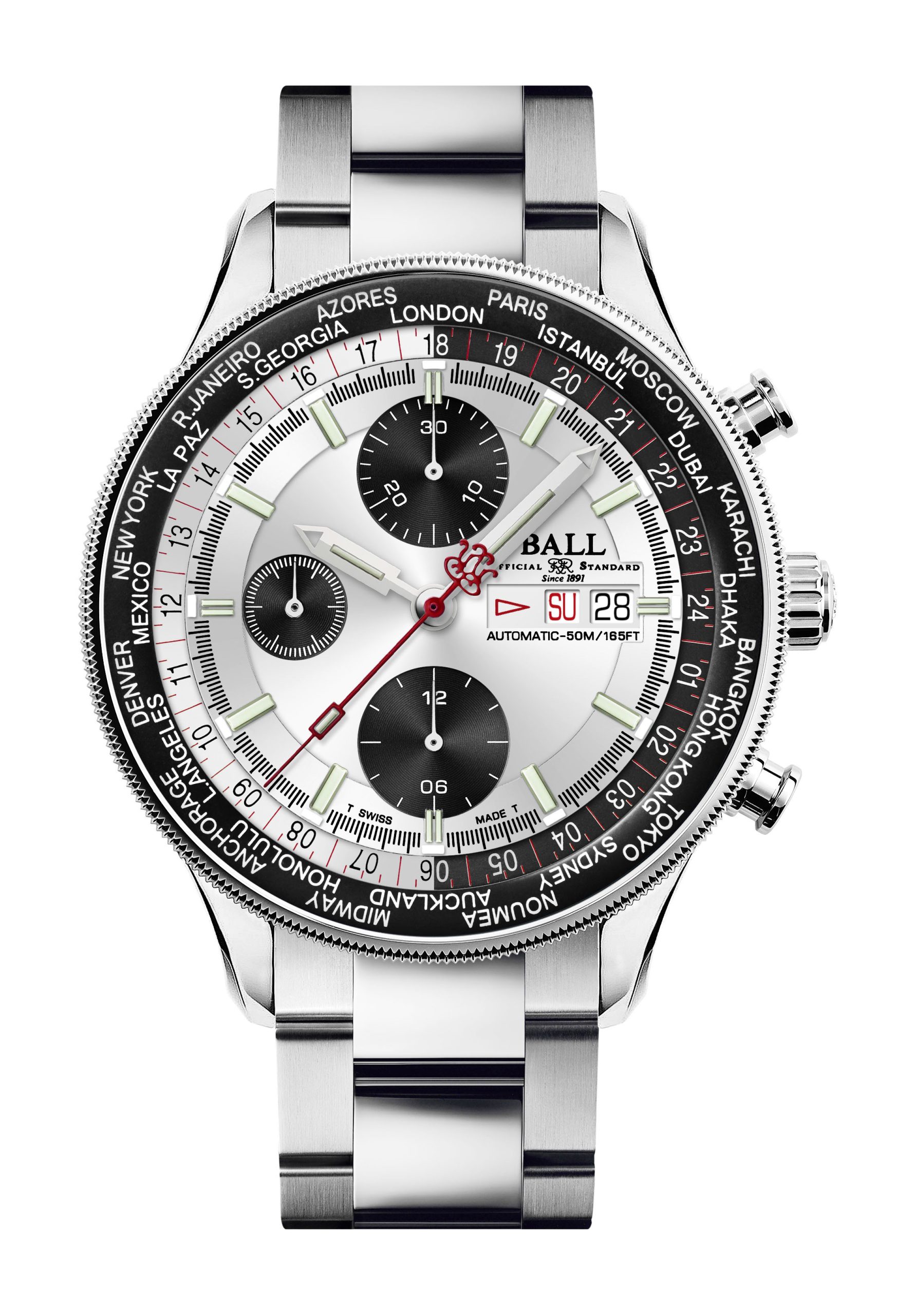 BALL Engineer II Navigator World Time Chronograph watch