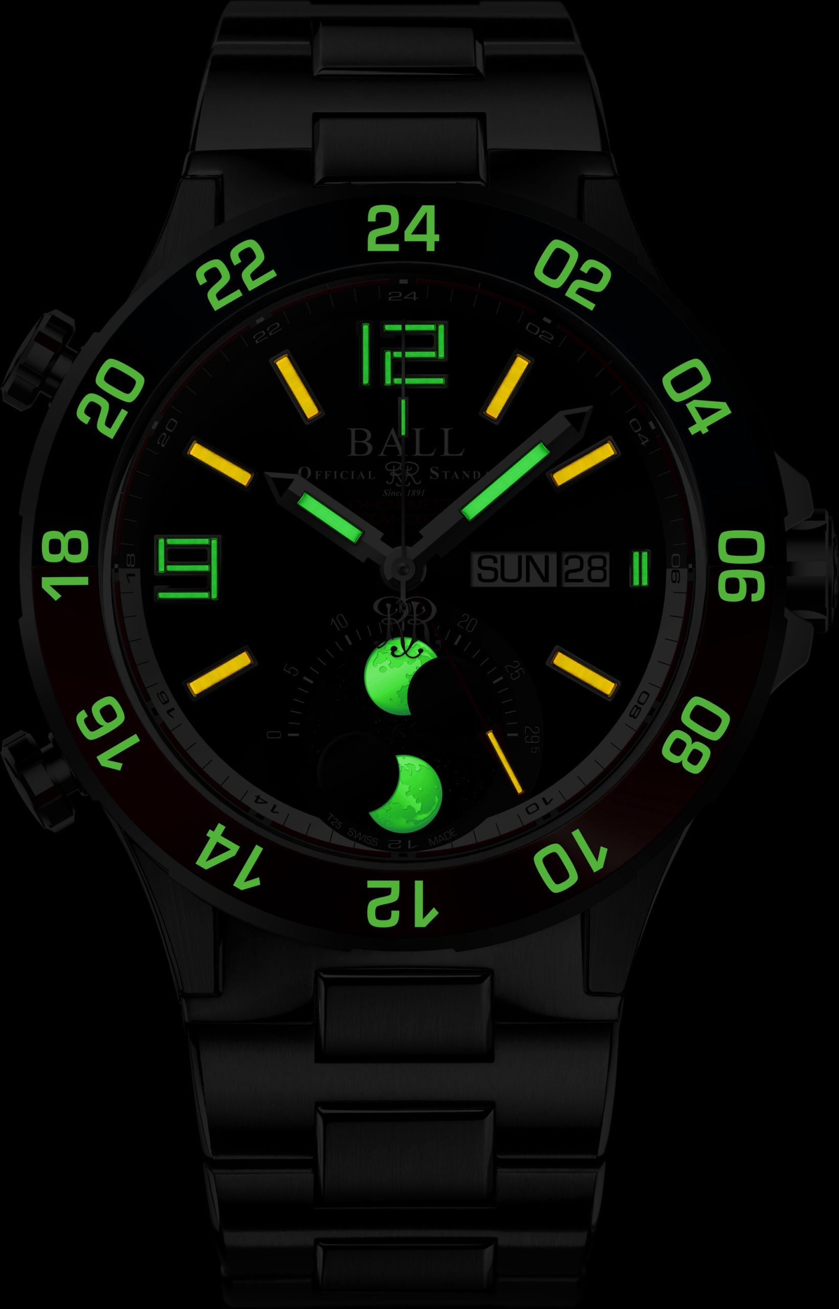 BALL Roadmaster Marine GMT Moon Phase - View 2