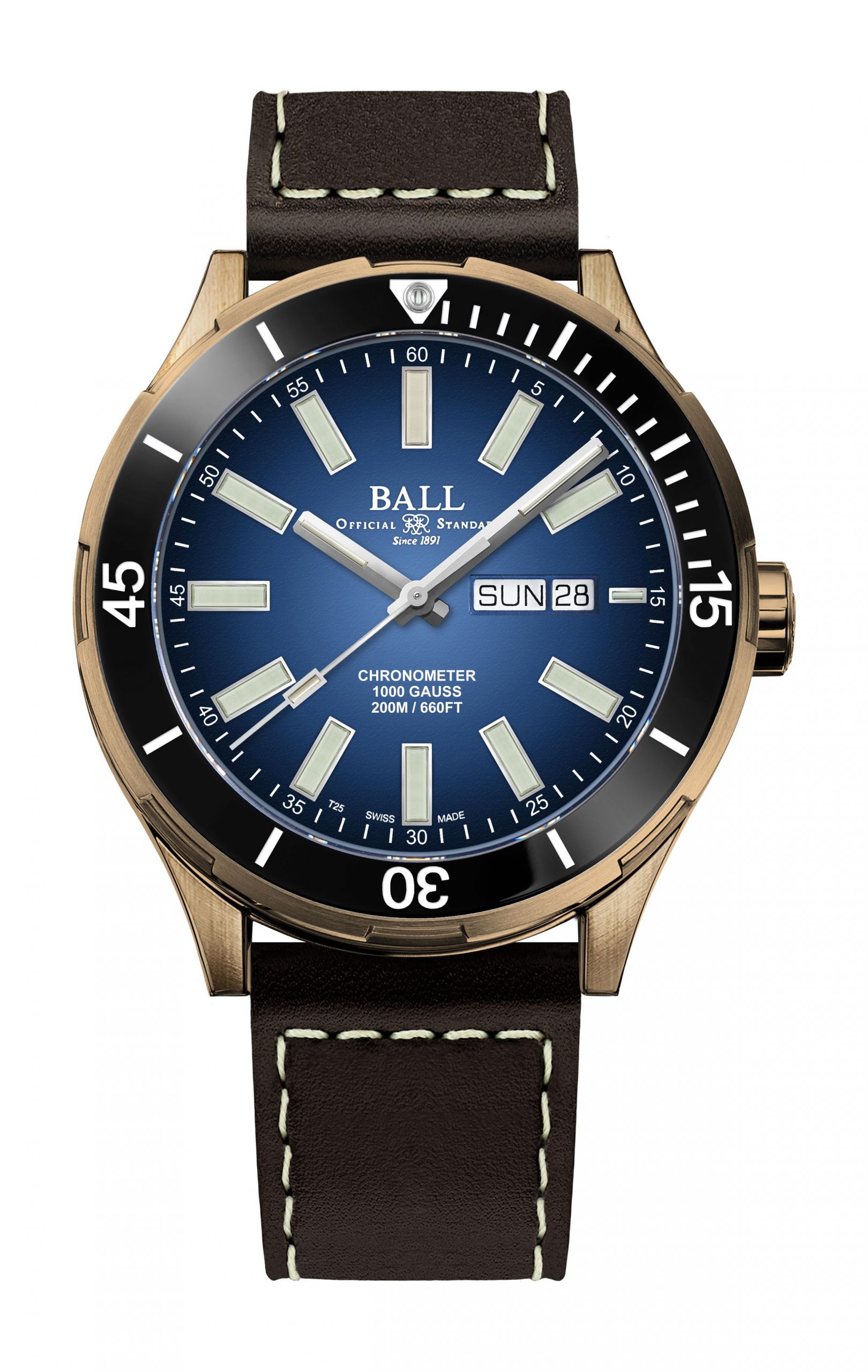 BALL Roadmaster Marvelight Bronze watch