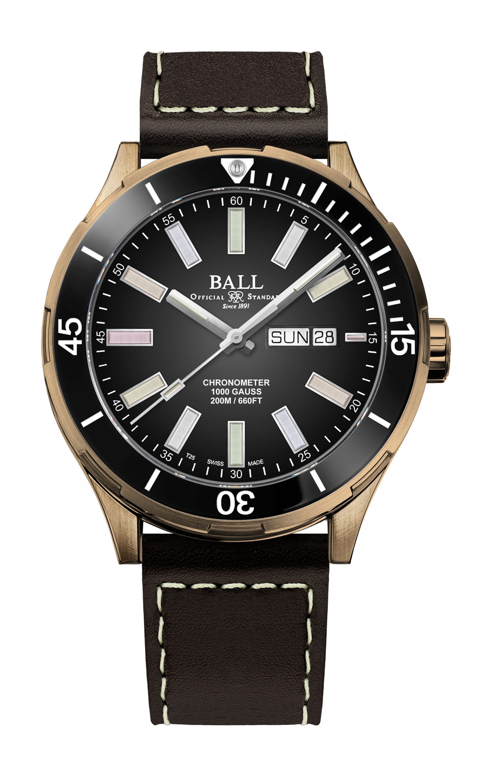 BALL Roadmaster Marvelight Bronze watch