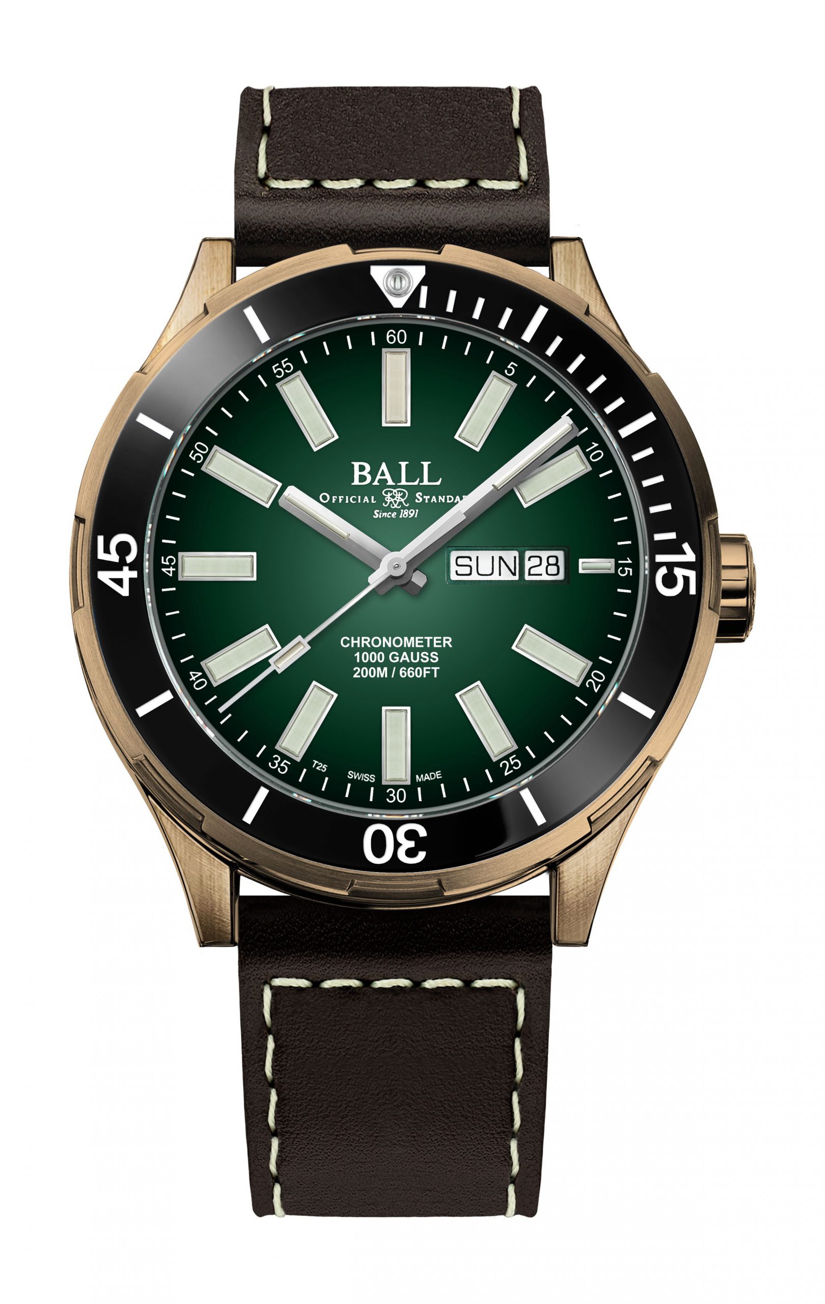 BALL Roadmaster Marvelight Bronze watch