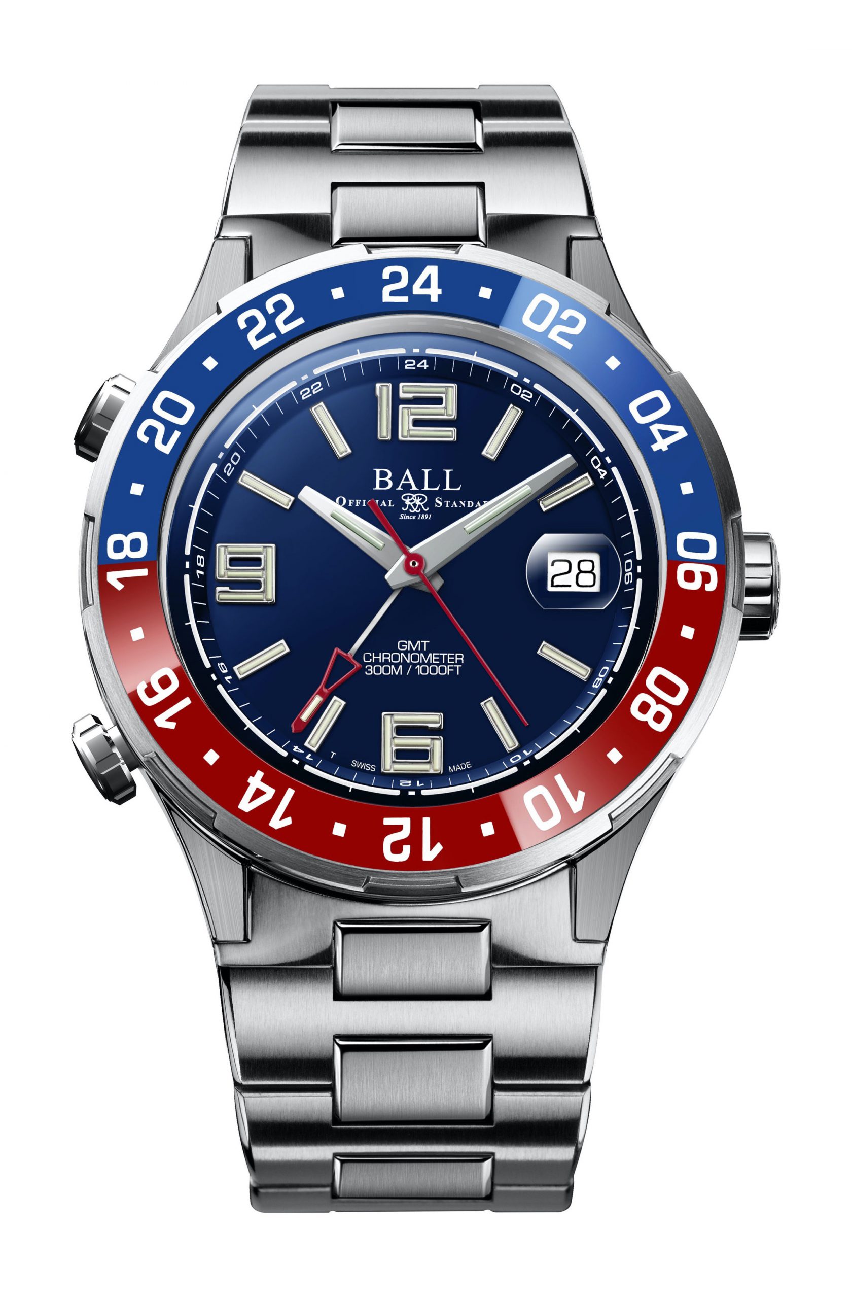 BALL Roadmaster Pilot GMT watch
