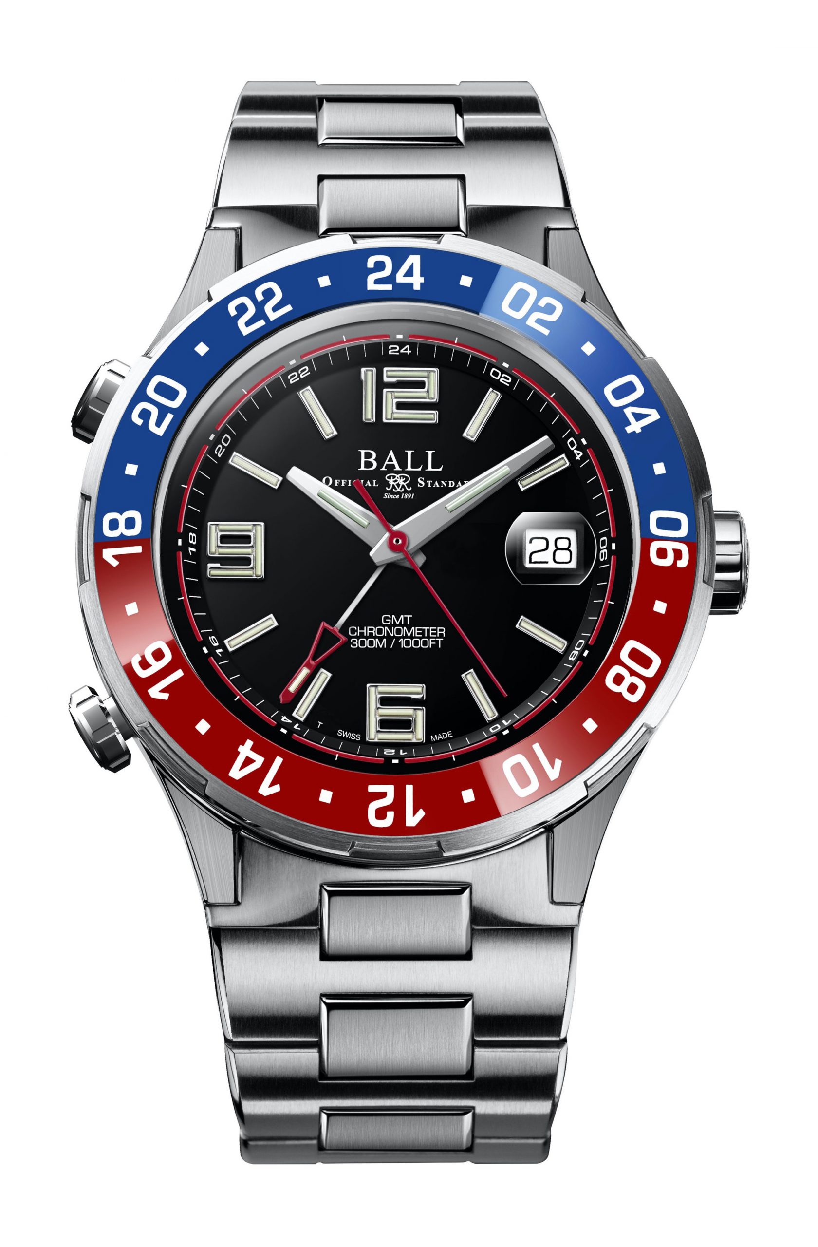 BALL Roadmaster Pilot GMT watch