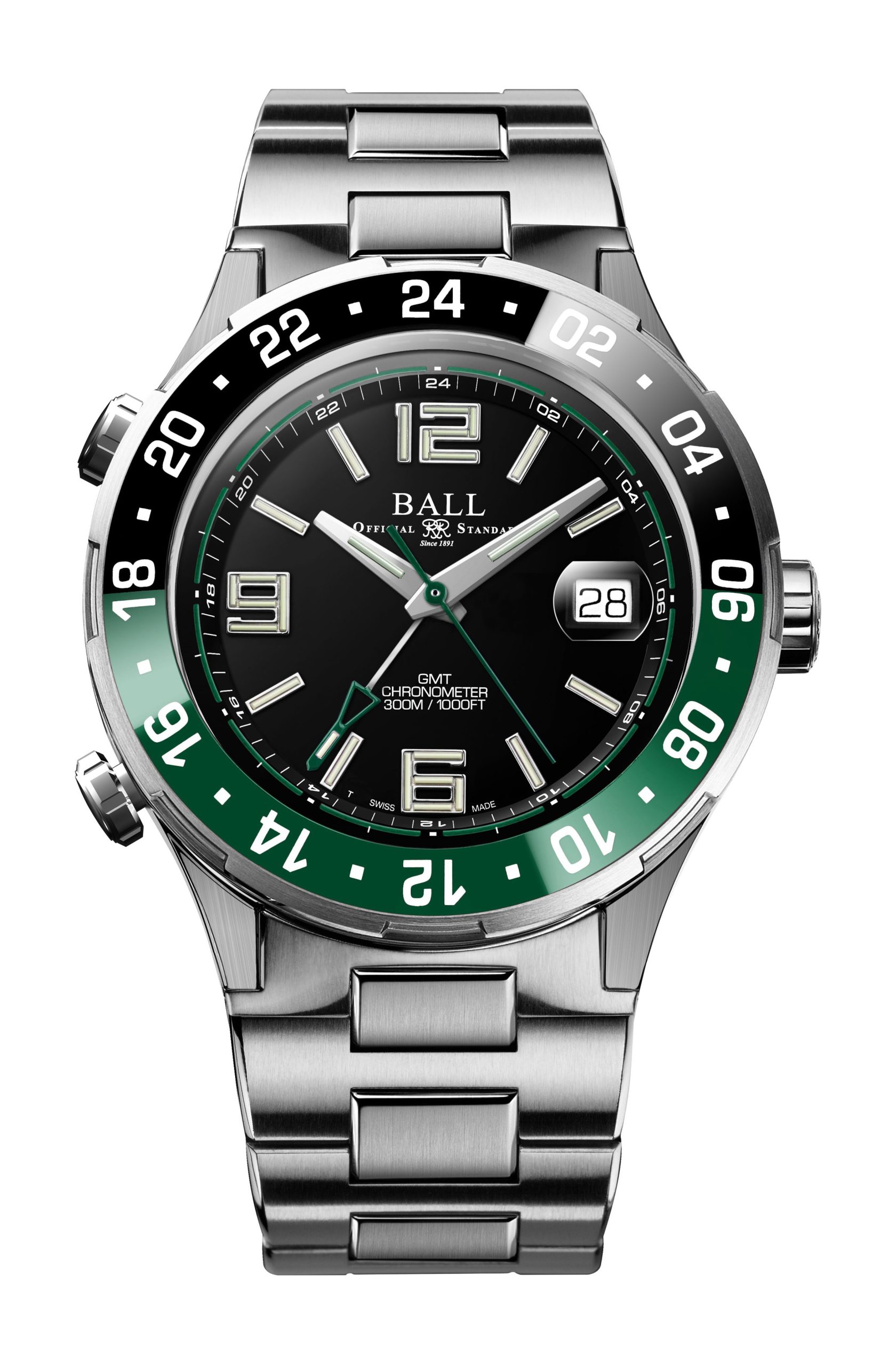 BALL Roadmaster Pilot GMT watch