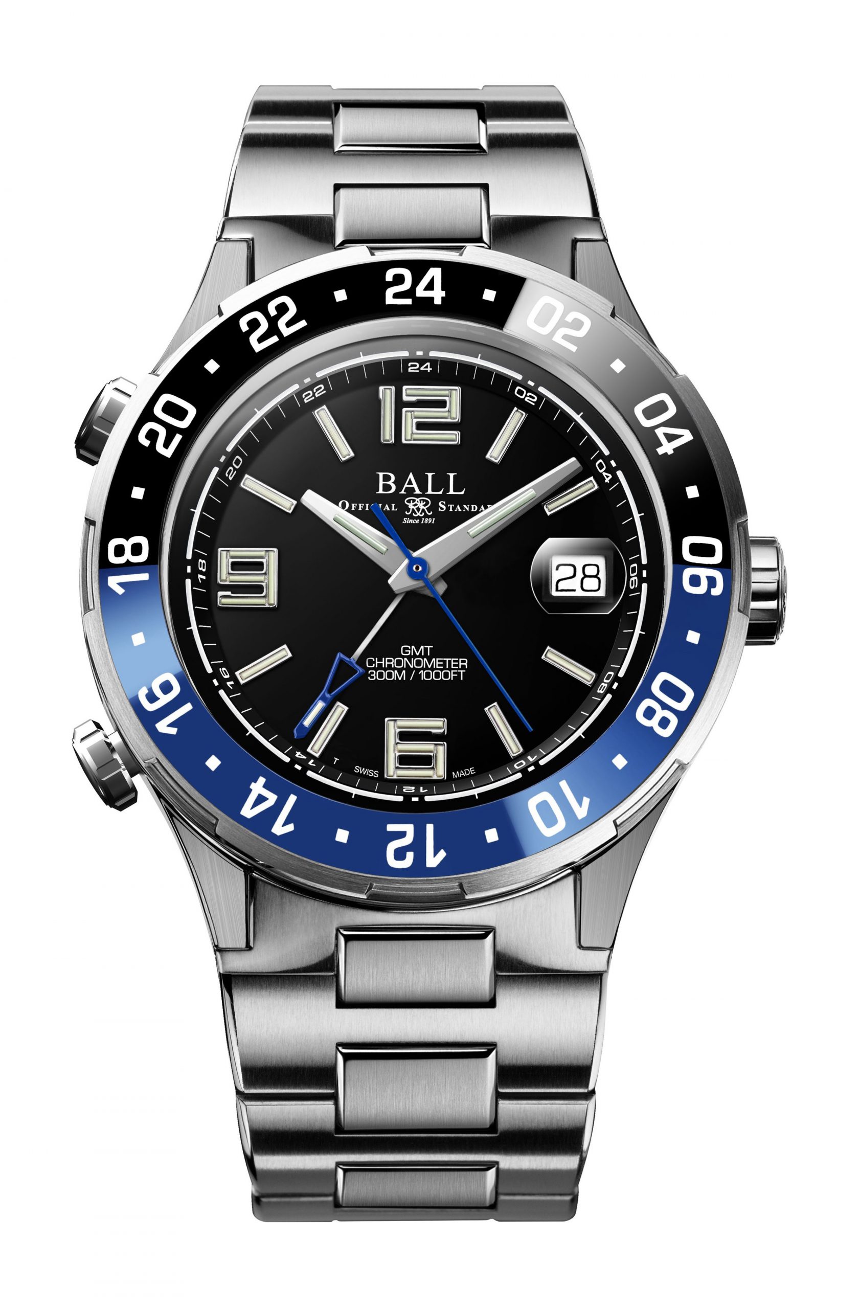BALL Roadmaster Pilot GMT watch