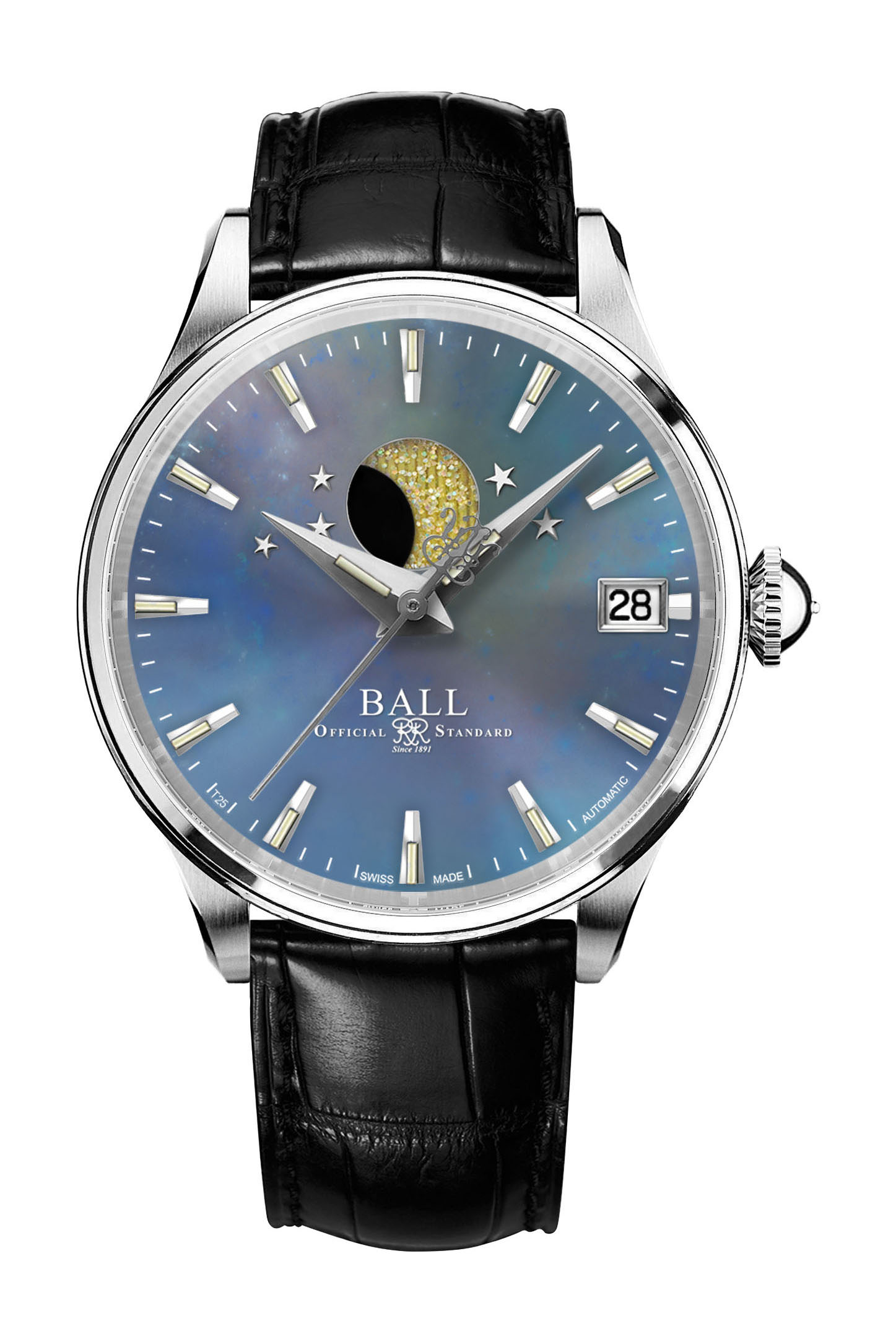 BALL Trainmaster Moon Phase Ladies watch