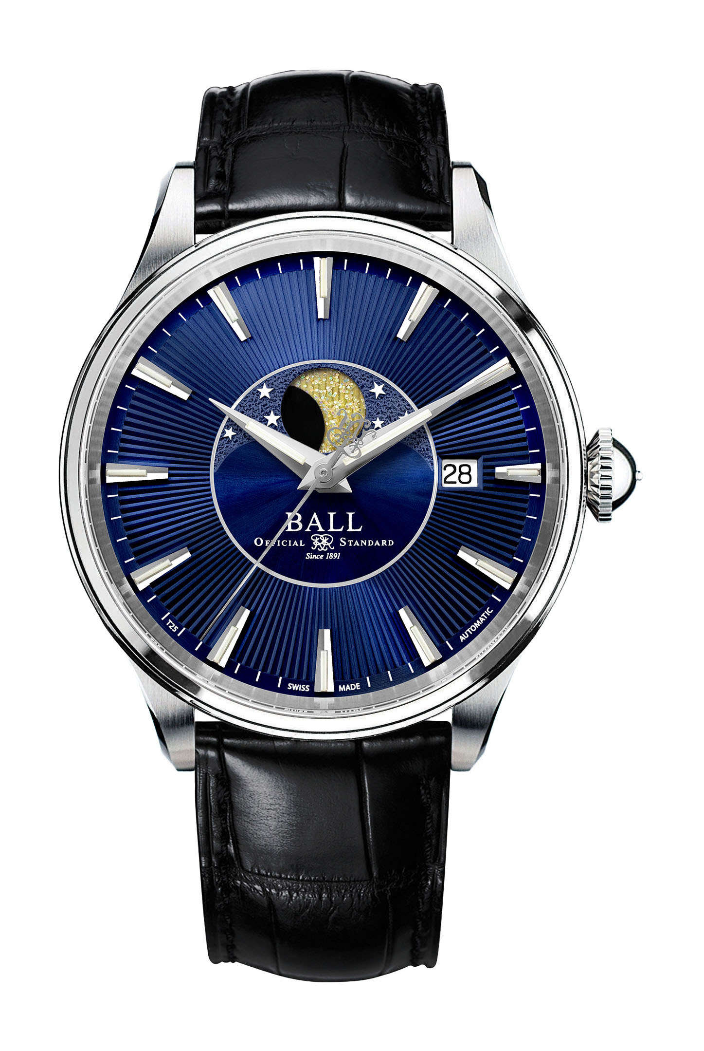 BALL Trainmaster Moon Phase watch