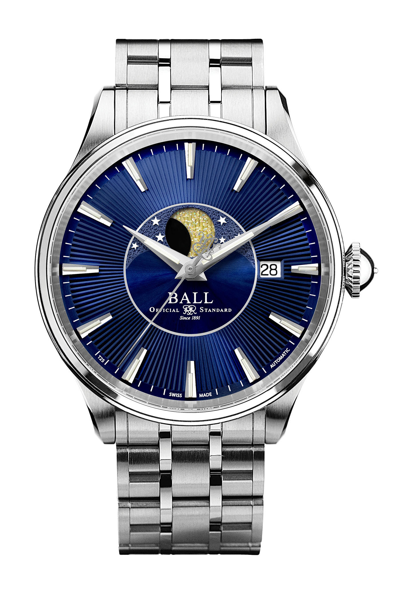BALL Trainmaster Moon Phase watch