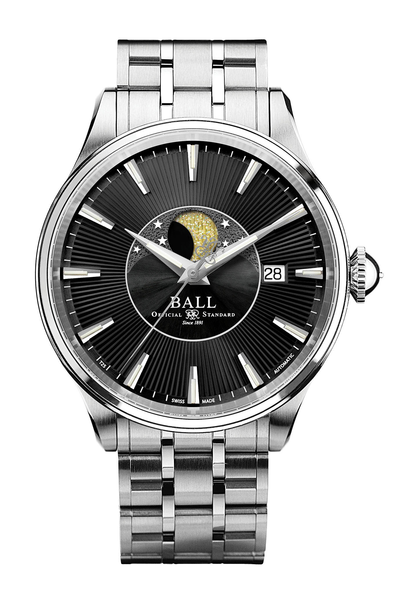 BALL Trainmaster Moon Phase watch