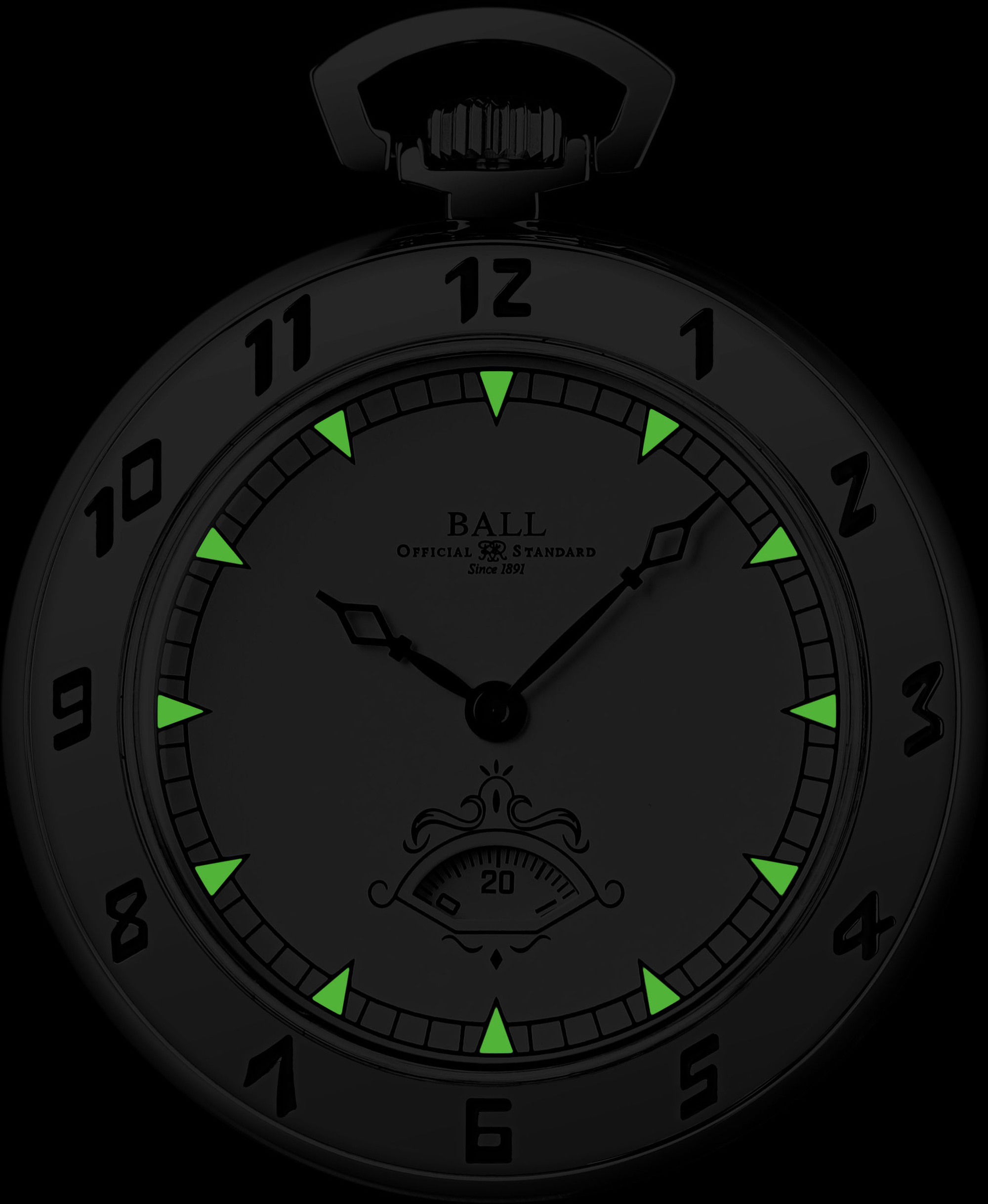 BALL Trainmaster Secometer Pocket Watch - View 2