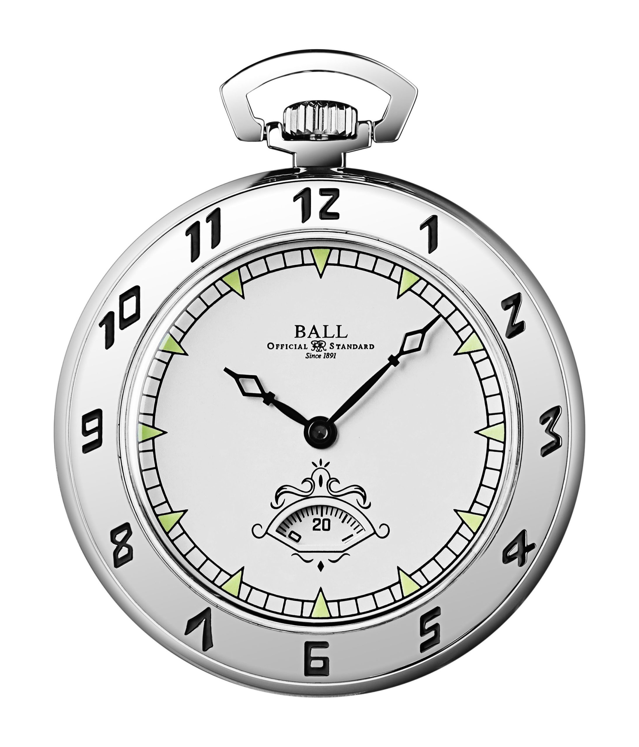 BALL Trainmaster Secometer Pocket Watch watch