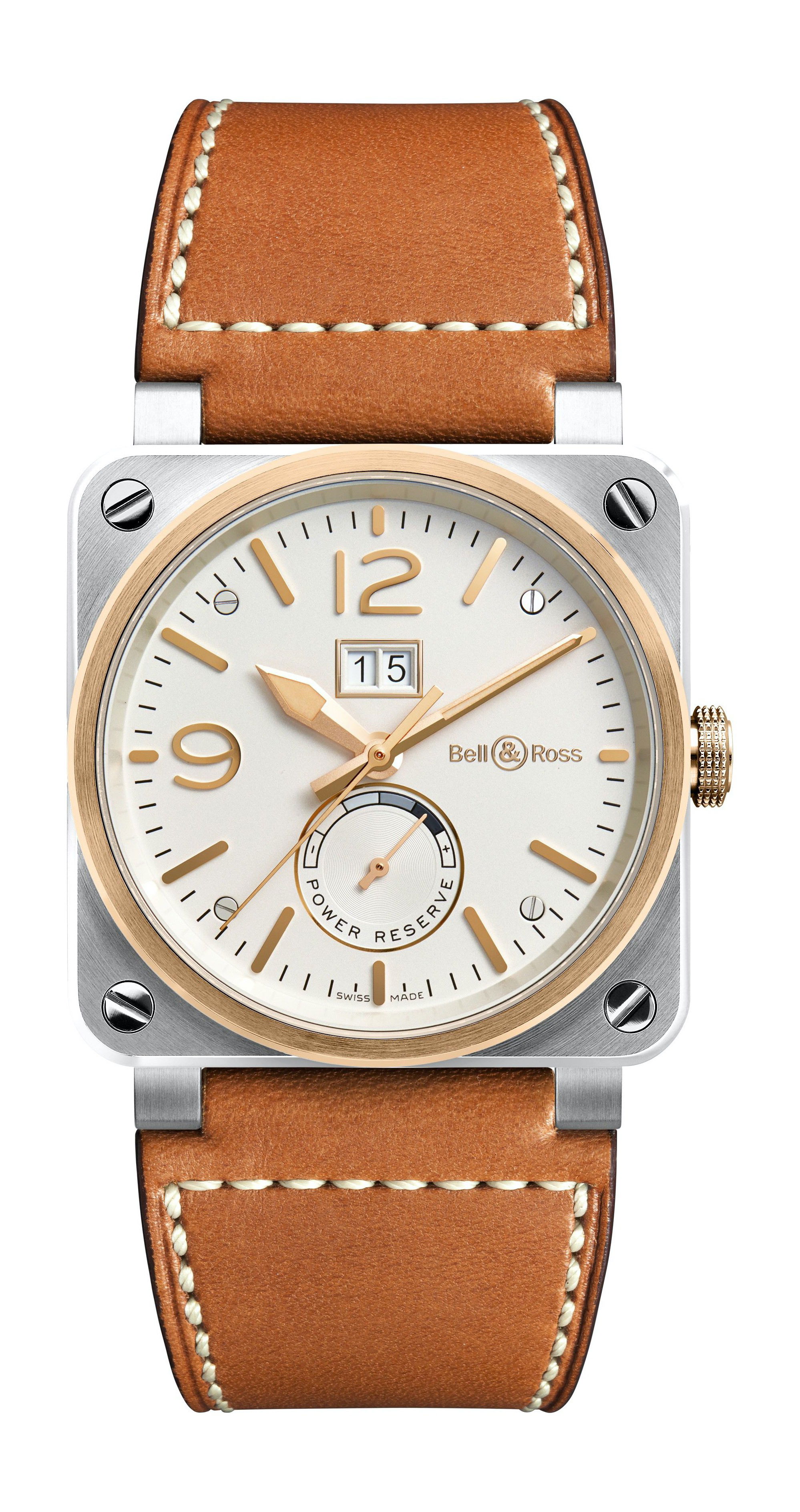 Bell & Ross BR 03-90 STEEL & ROSE GOLD watch