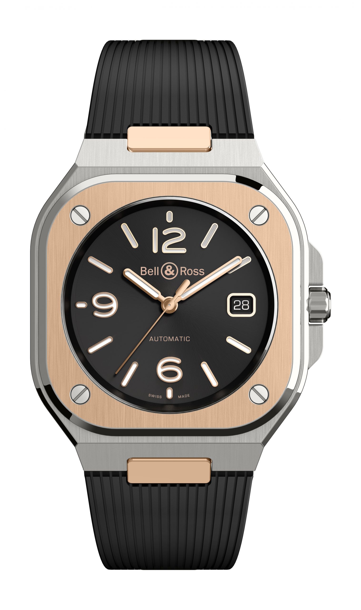 Bell & Ross BR 05 BLACK STEEL & GOLD watch