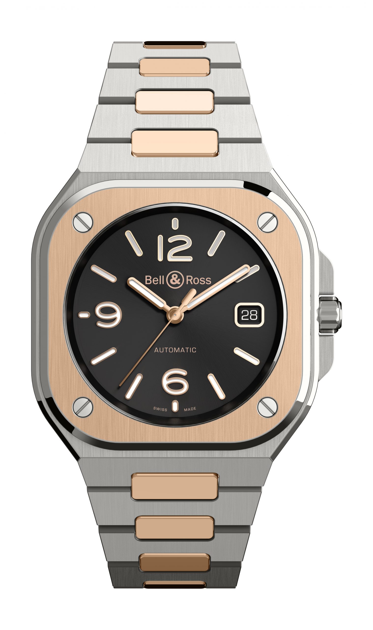 Bell & Ross BR 05 BLACK STEEL & GOLD watch