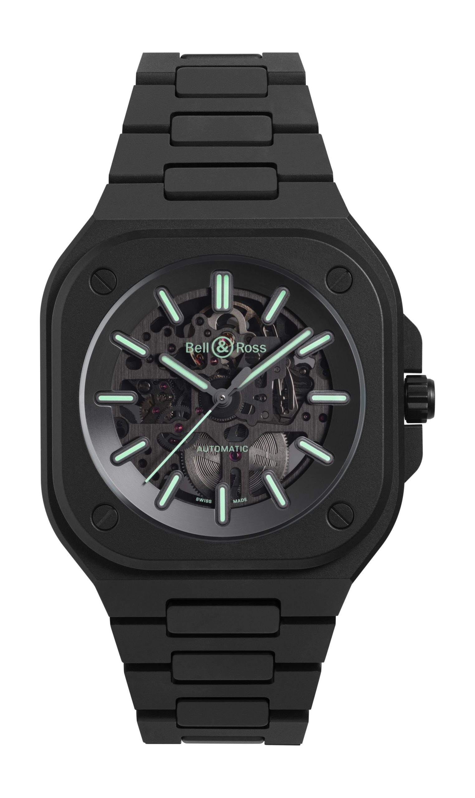 Bell & Ross BR 05 Skeleton Black Lum Ceramic watch
