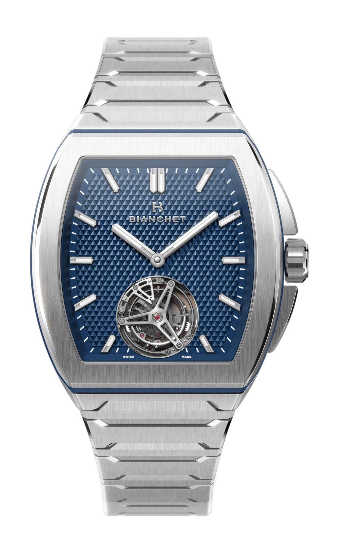 Bianchet B 1.618 Flying Tourbillon UltraFino Titanium Dial Blue watch