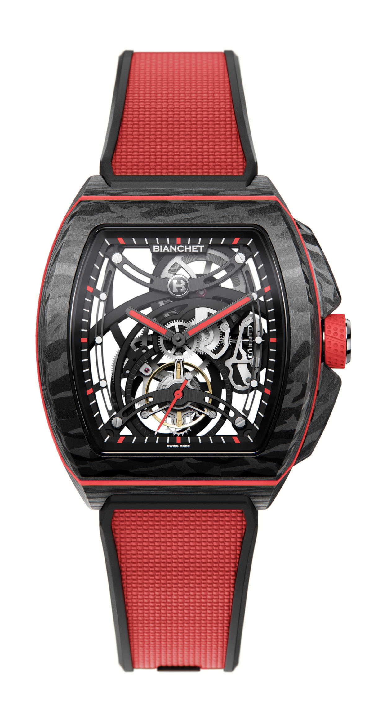Bianchet Carbon Red Tourbillon B1.618 Openwork watch