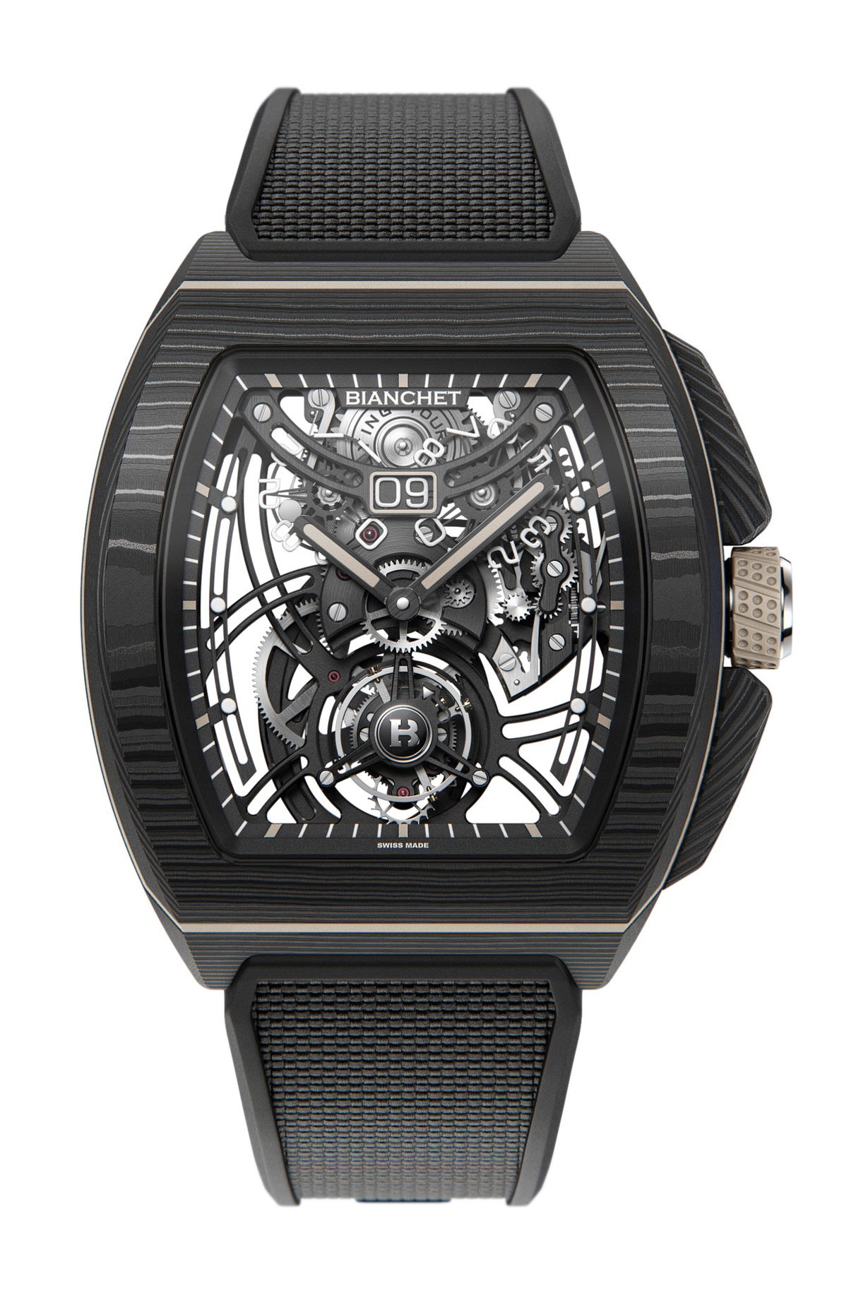 Bianchet Flying Tourbillon Grande Date B1.618 Carbon Earth - View 2