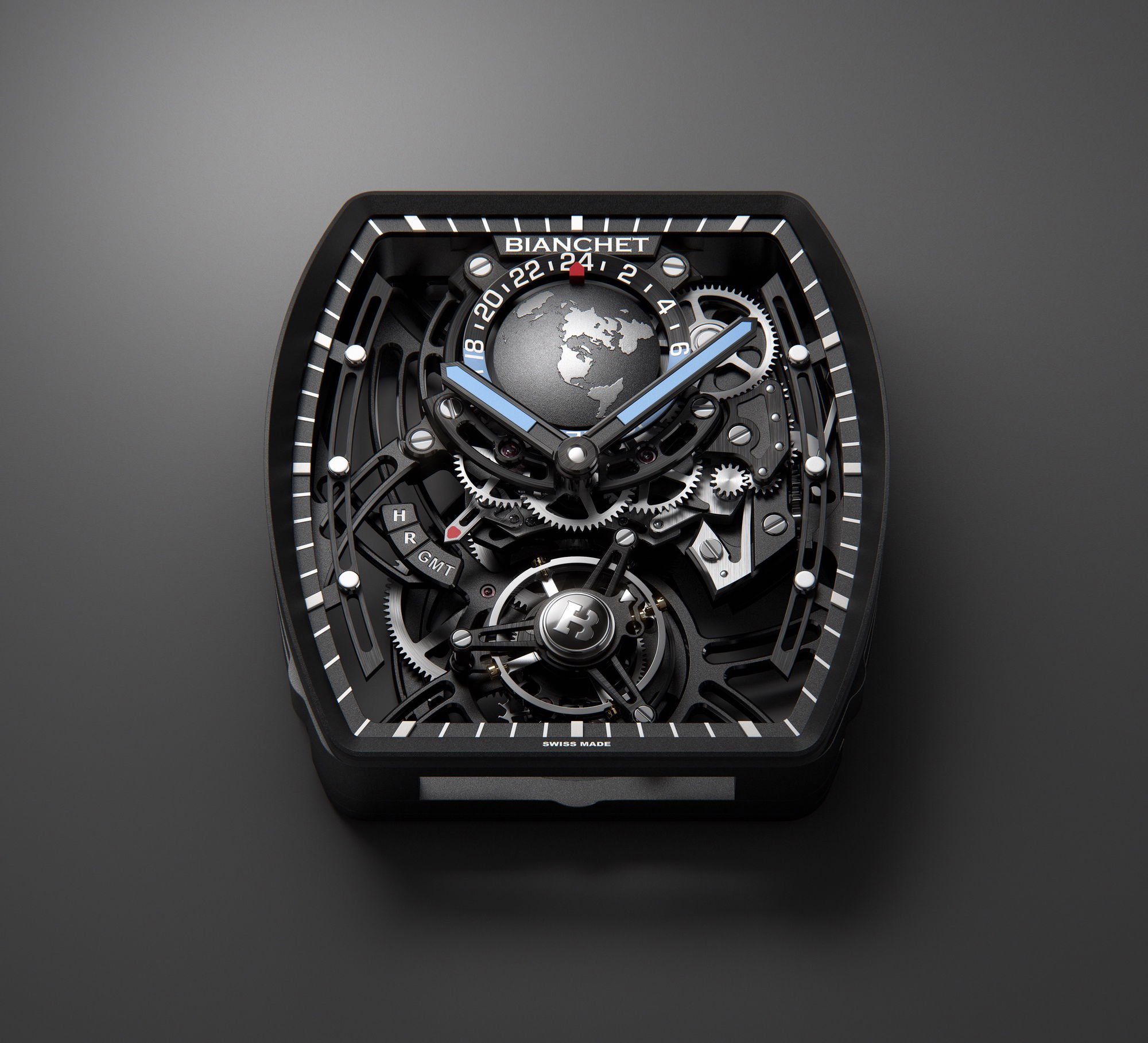 Bianchet Flying Tourbillon Sport GMT Carbon Fern Green - View 3