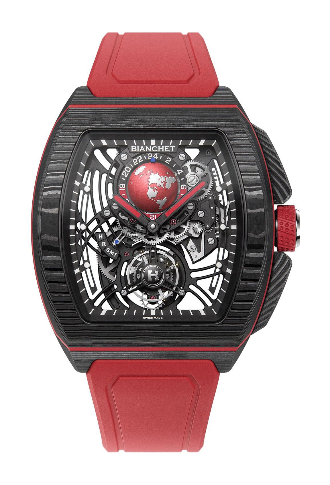 Bianchet Flying Tourbillon Sport GMT Carbon Red watch