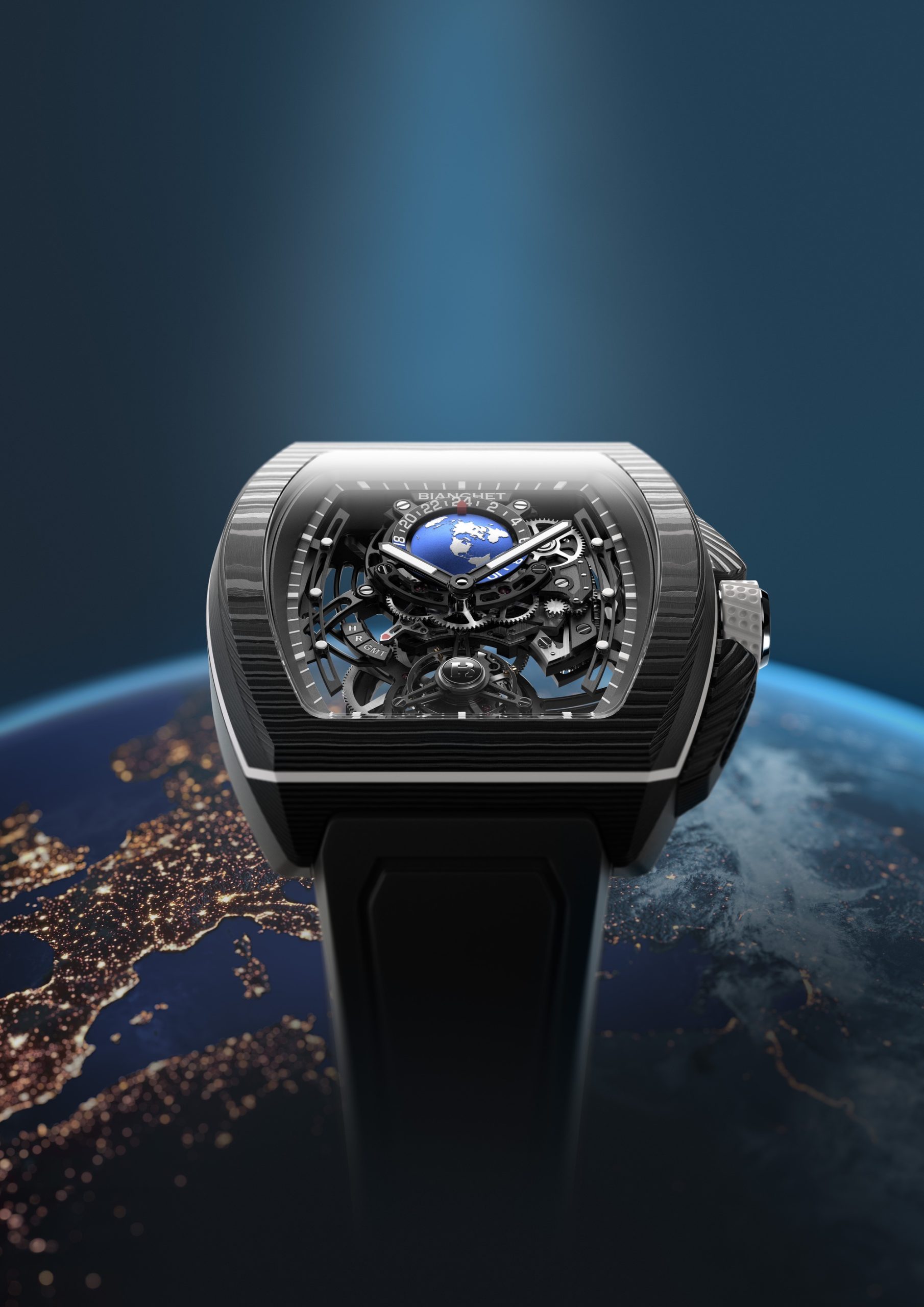 Bianchet Flying Tourbillon Sport GMT Carbon White - View 2