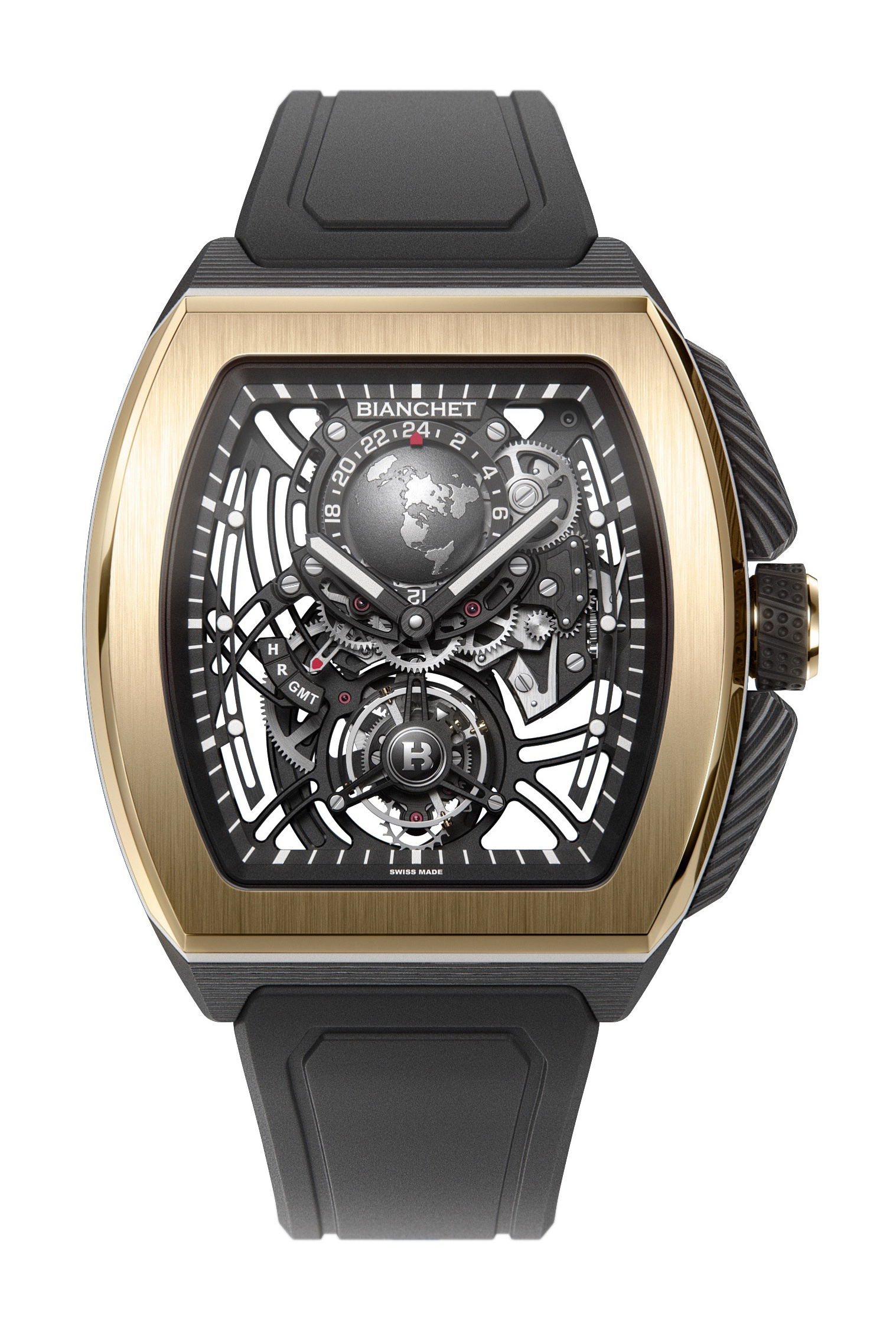 Bianchet Flying Tourbillon Sport GMT Hybrid Gold watch