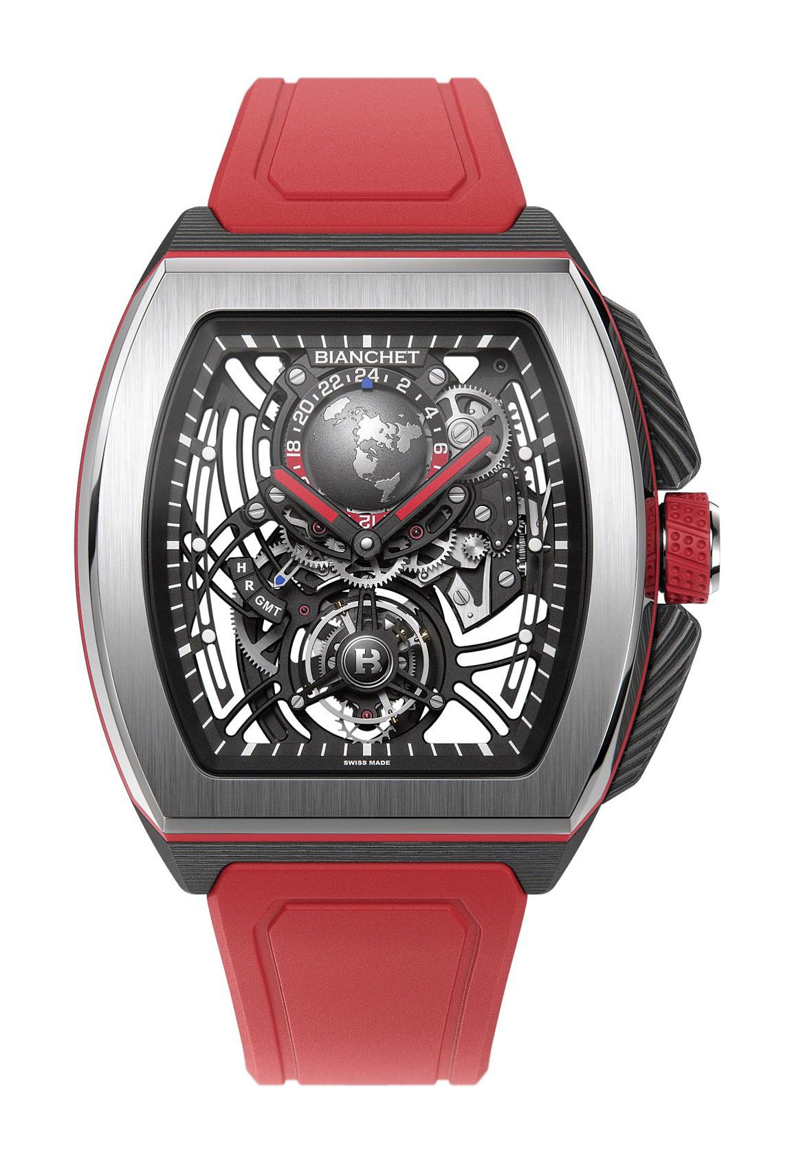 Bianchet Flying Tourbillon Sport GMT Hybrid Red watch