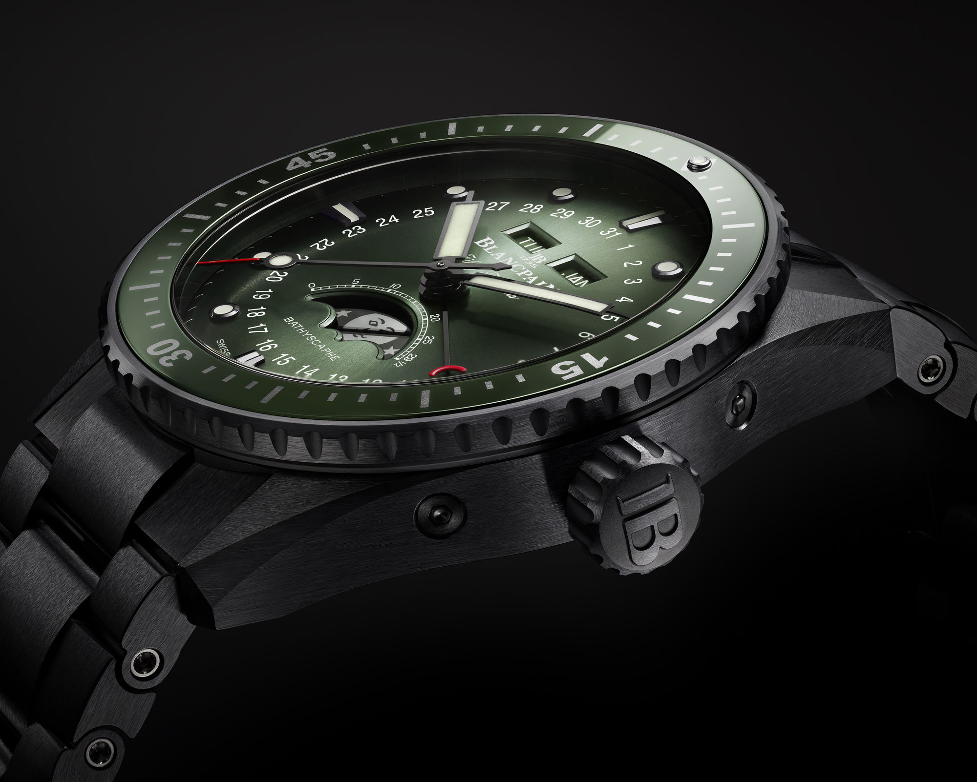Blancpain Fifty Fathoms Bathyscape Quantième Complet Phases de Lune - View 2