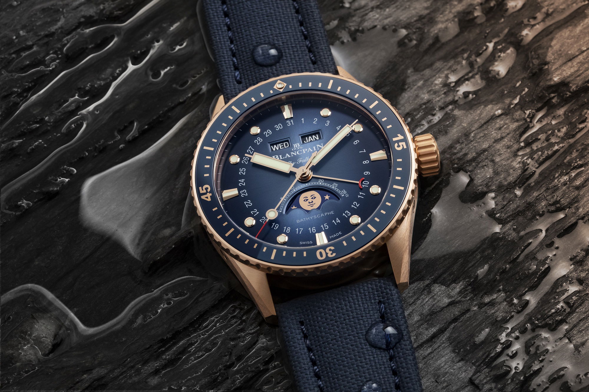 Blancpain Fifty Fathoms Bathyscaphe Quantième Complet - View 2
