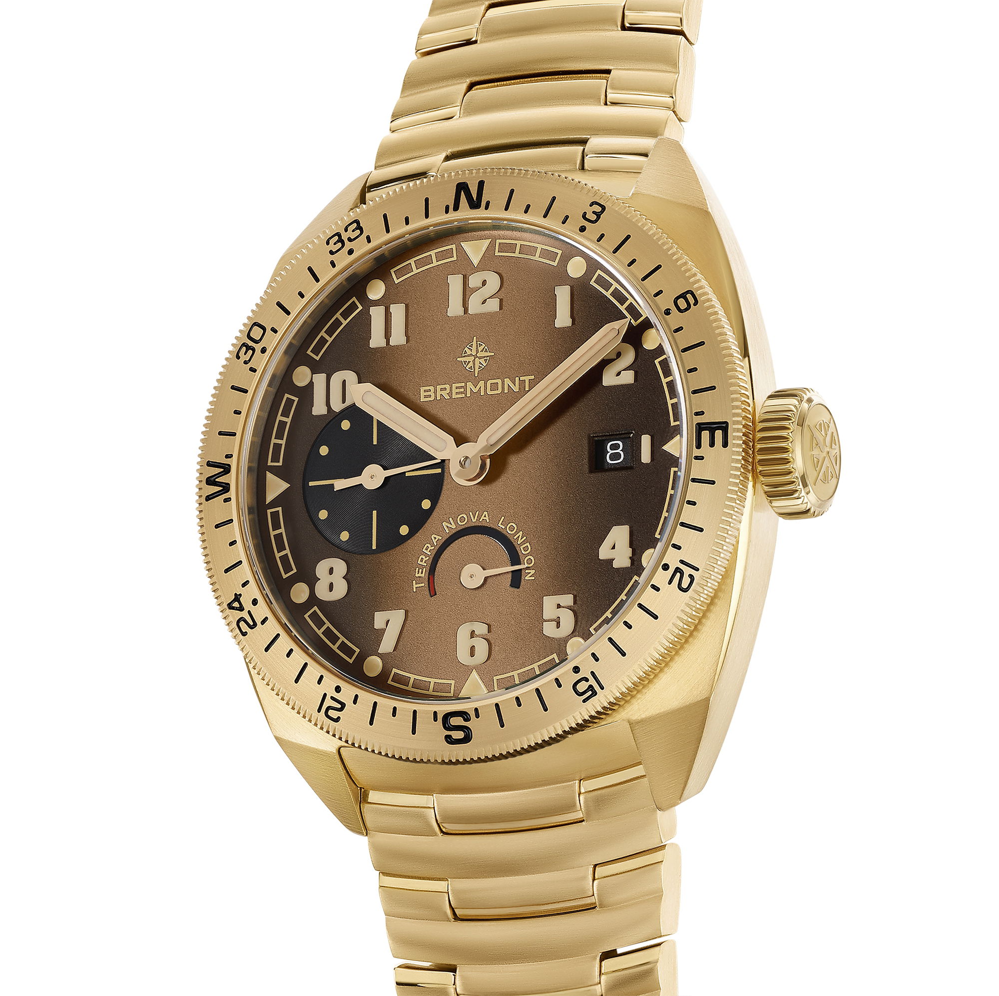 Bremont Terra Nova 40.5 Turning Bezel Power Reserve Bronze - View 3