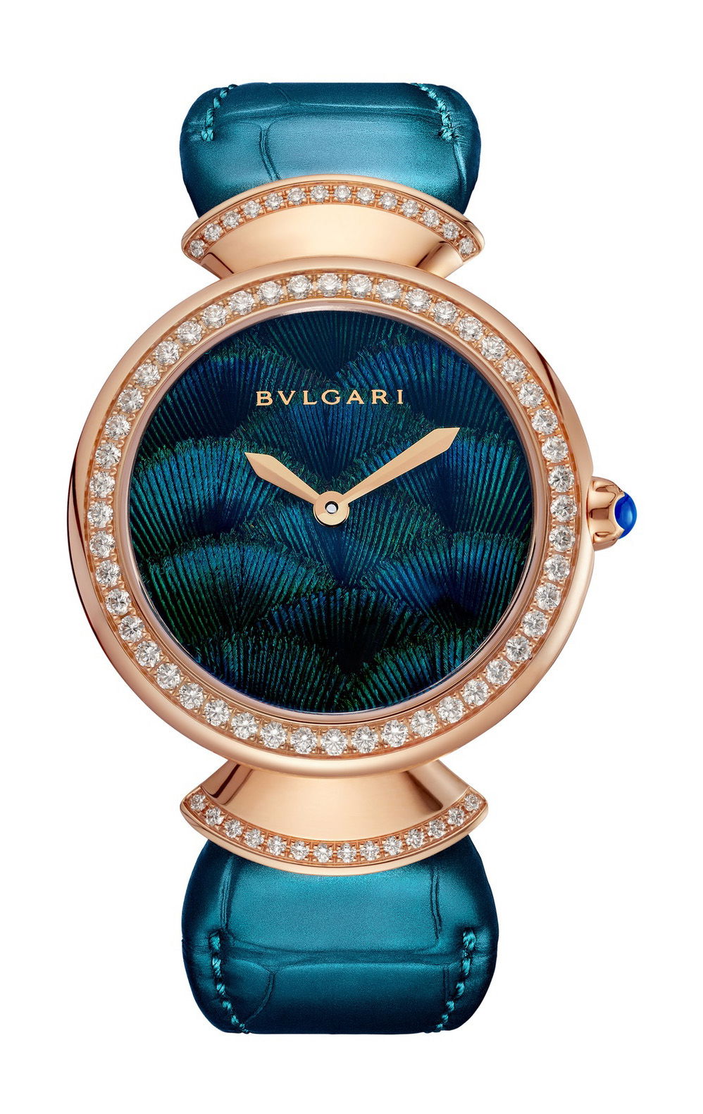 Bvlgari Divas’ Dream Peacock Feather Marquetry watch