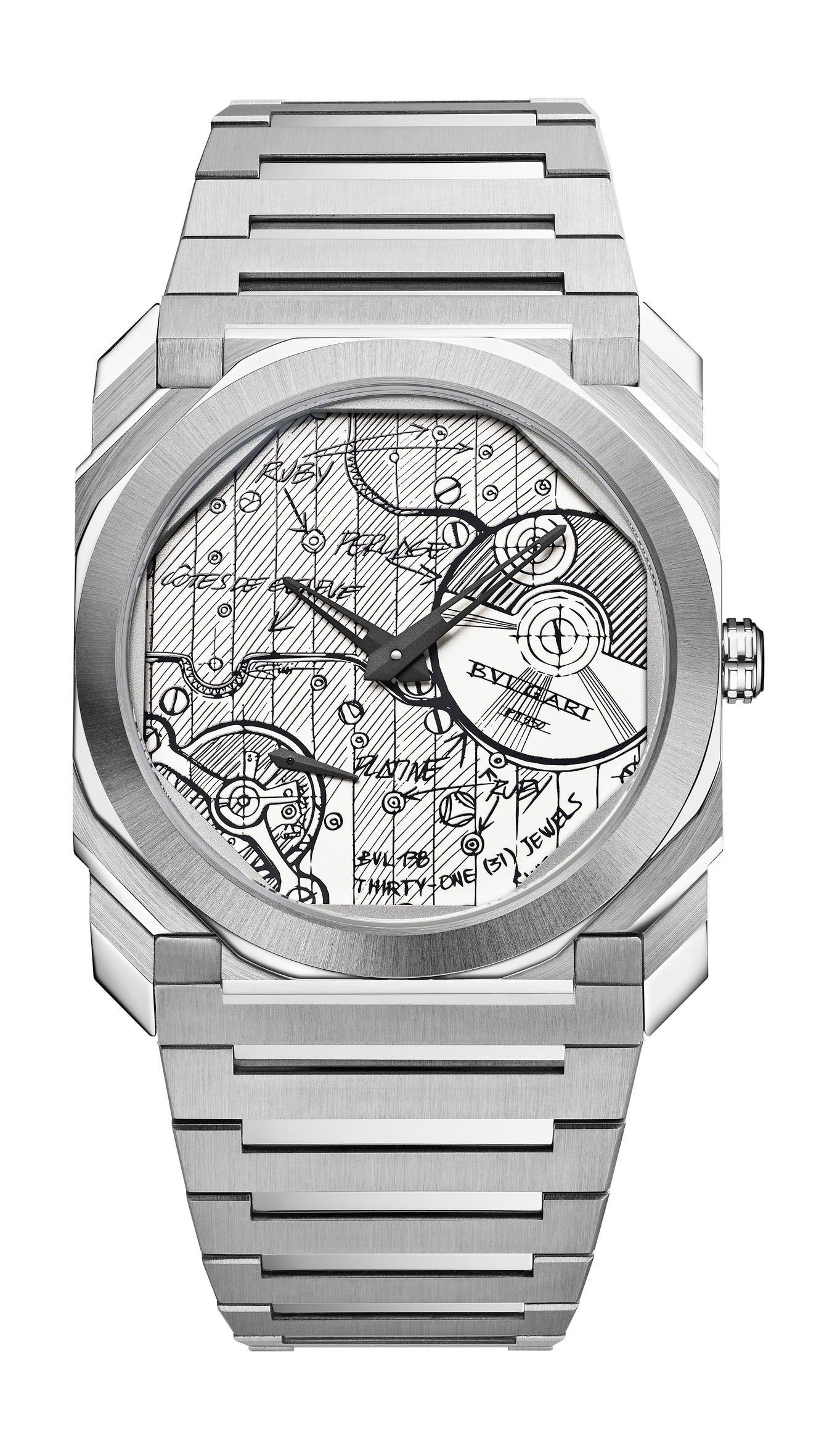 Bvlgari Octo Finissimo Chronograph GMT BVL 318 Sketch watch