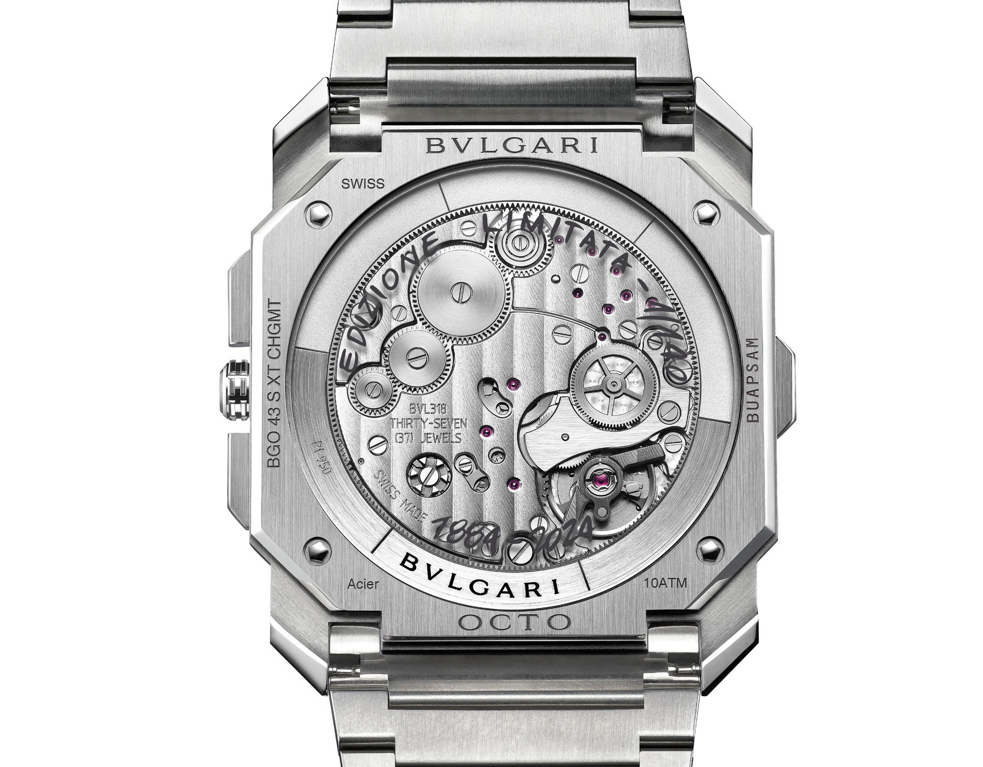 Bvlgari Octo Finissimo Chronograph GMT BVL 318 Sketch - View 3