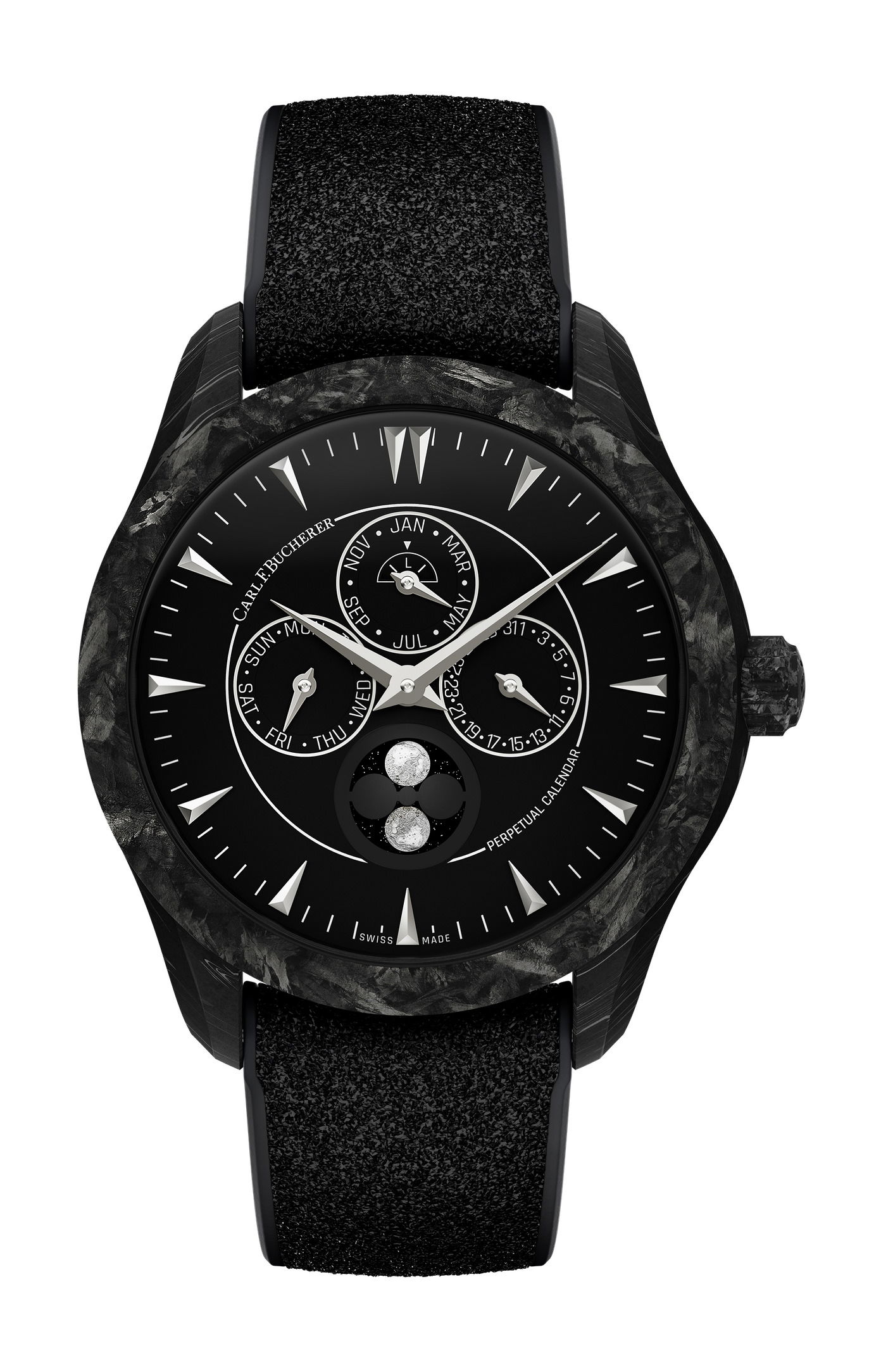Carl F. Bucherer Manero Peripheral Perpetual Calendar Black watch