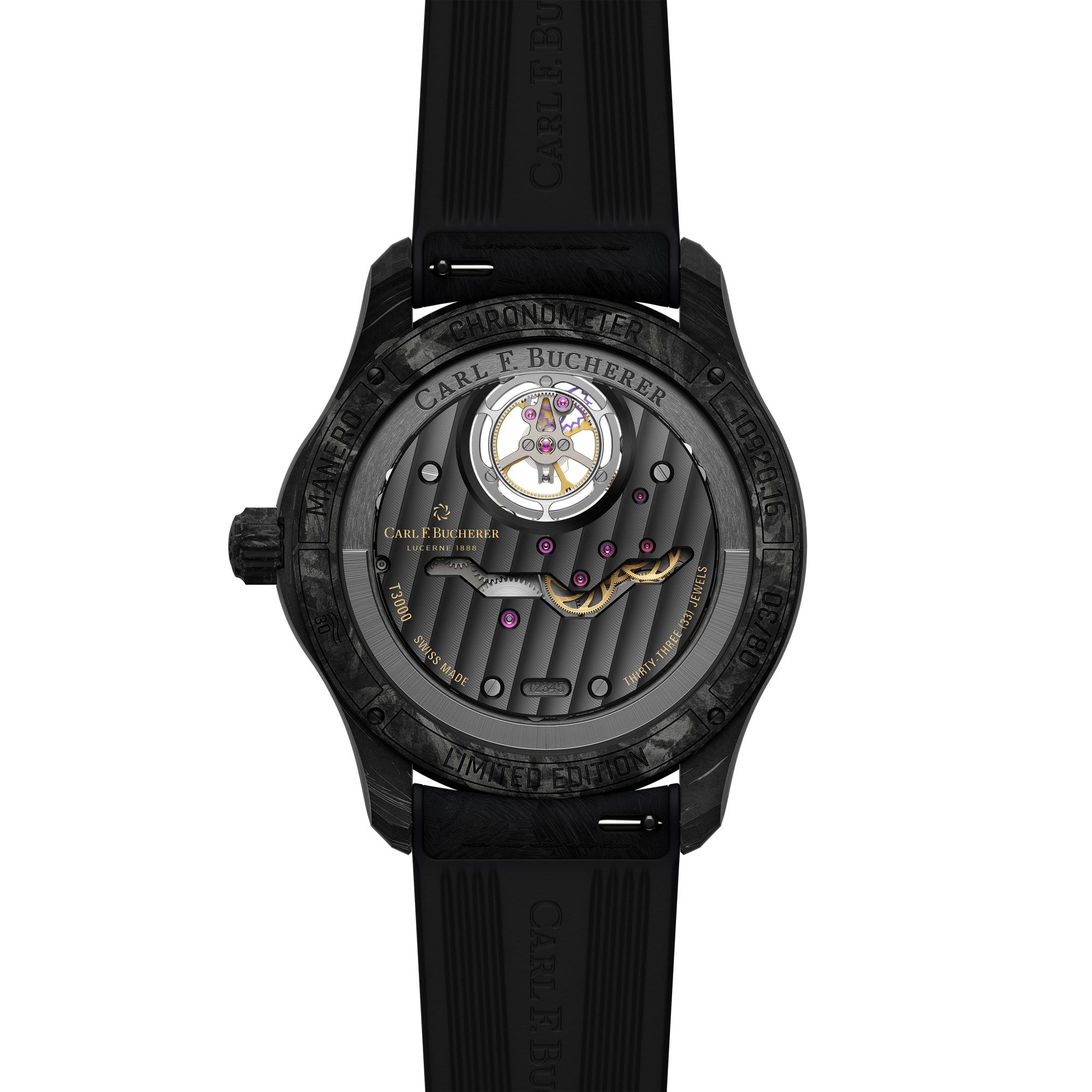 Carl F. Bucherer Manero Tourbillon Double Peripheral Black - View 2