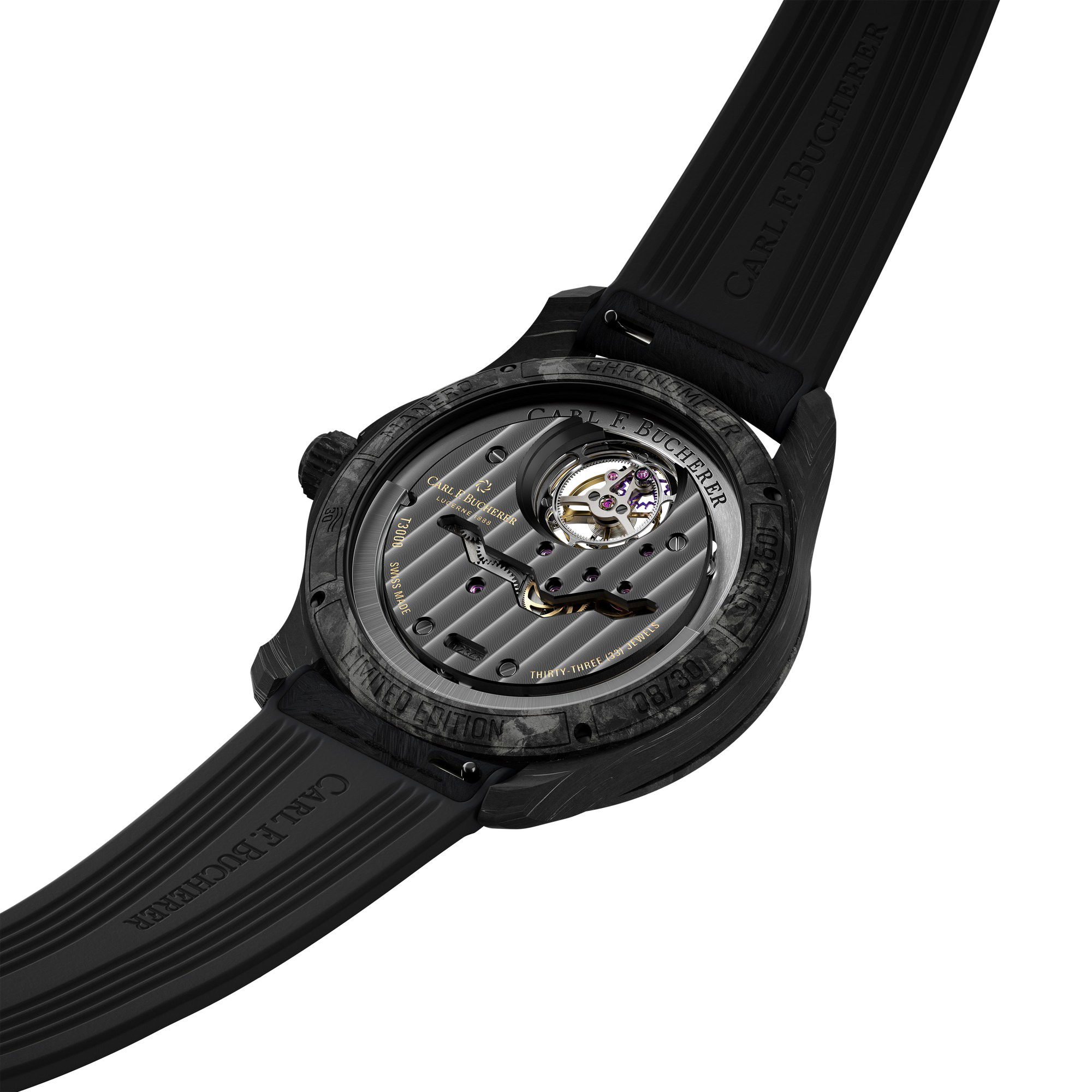 Carl F. Bucherer Manero Tourbillon Double Peripheral Black - View 3