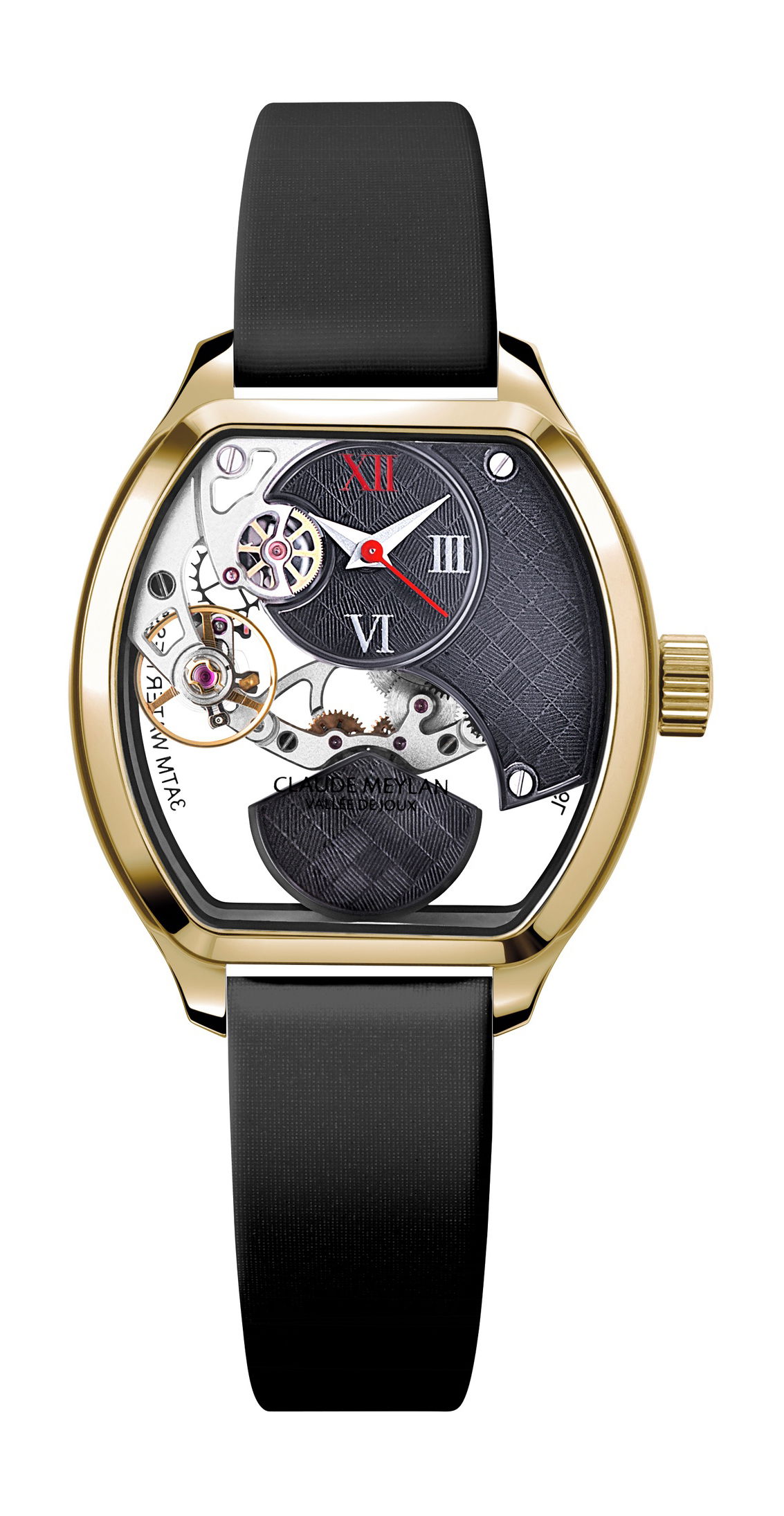 Claude Meylan Tortue Lady Damier watch
