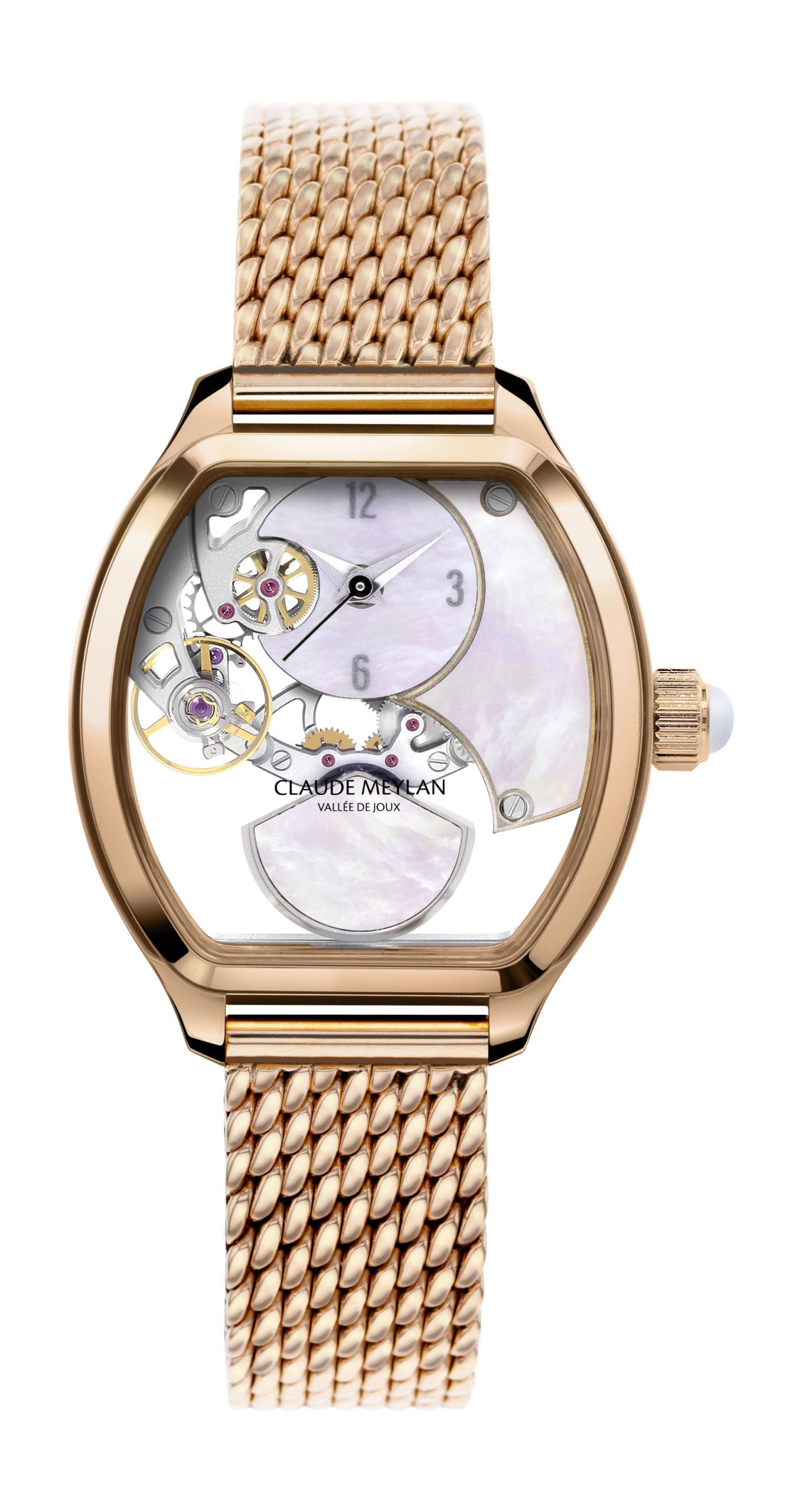 Claude Meylan Tortue Lady Mother-of-Pearl watch